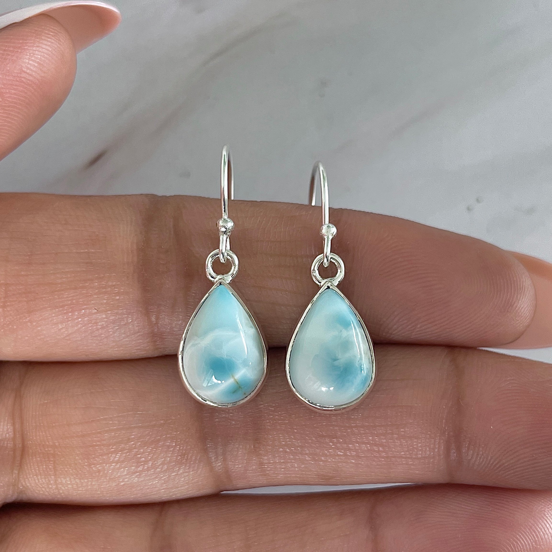 Larimar Earring-(LAR-E-2003.)