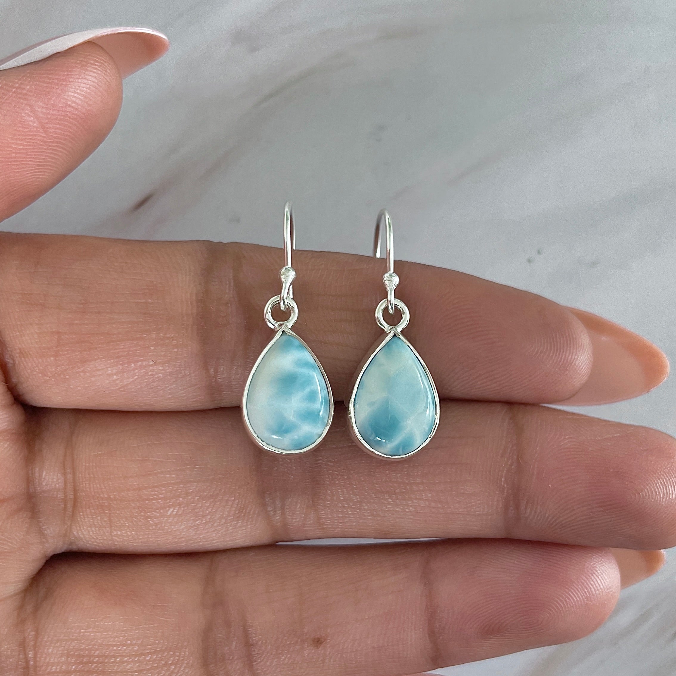 Larimar Earring-(LAR-E-2004.)
