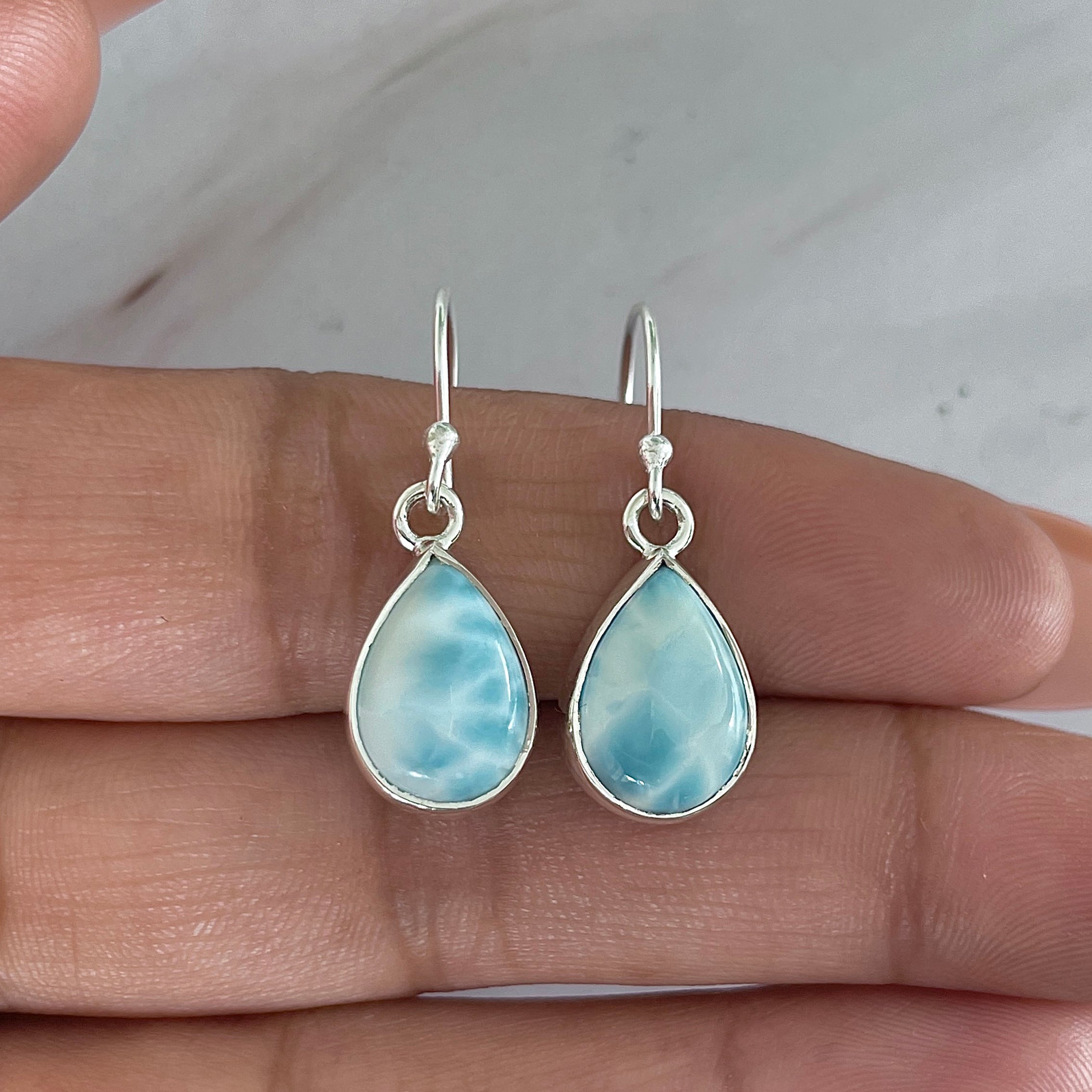 Larimar Earring-(LAR-E-2004.)
