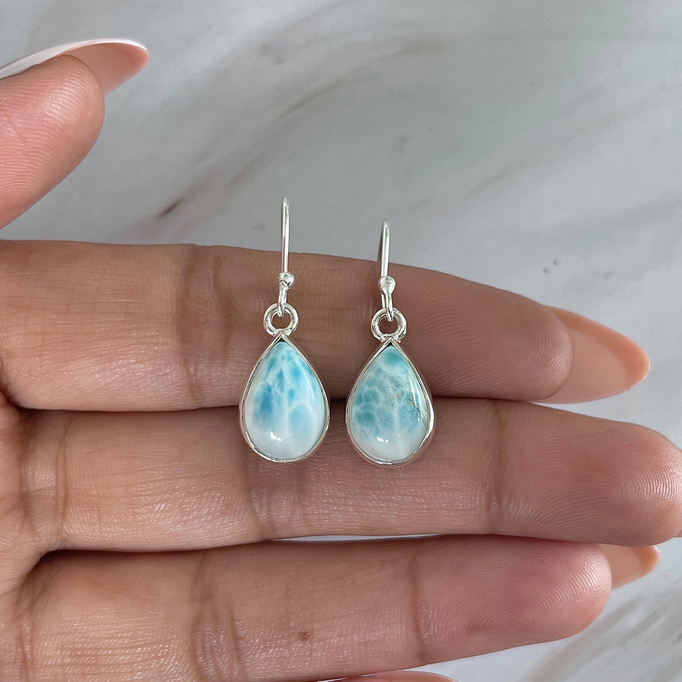 Larimar Earring-(LAR-E-2005.)