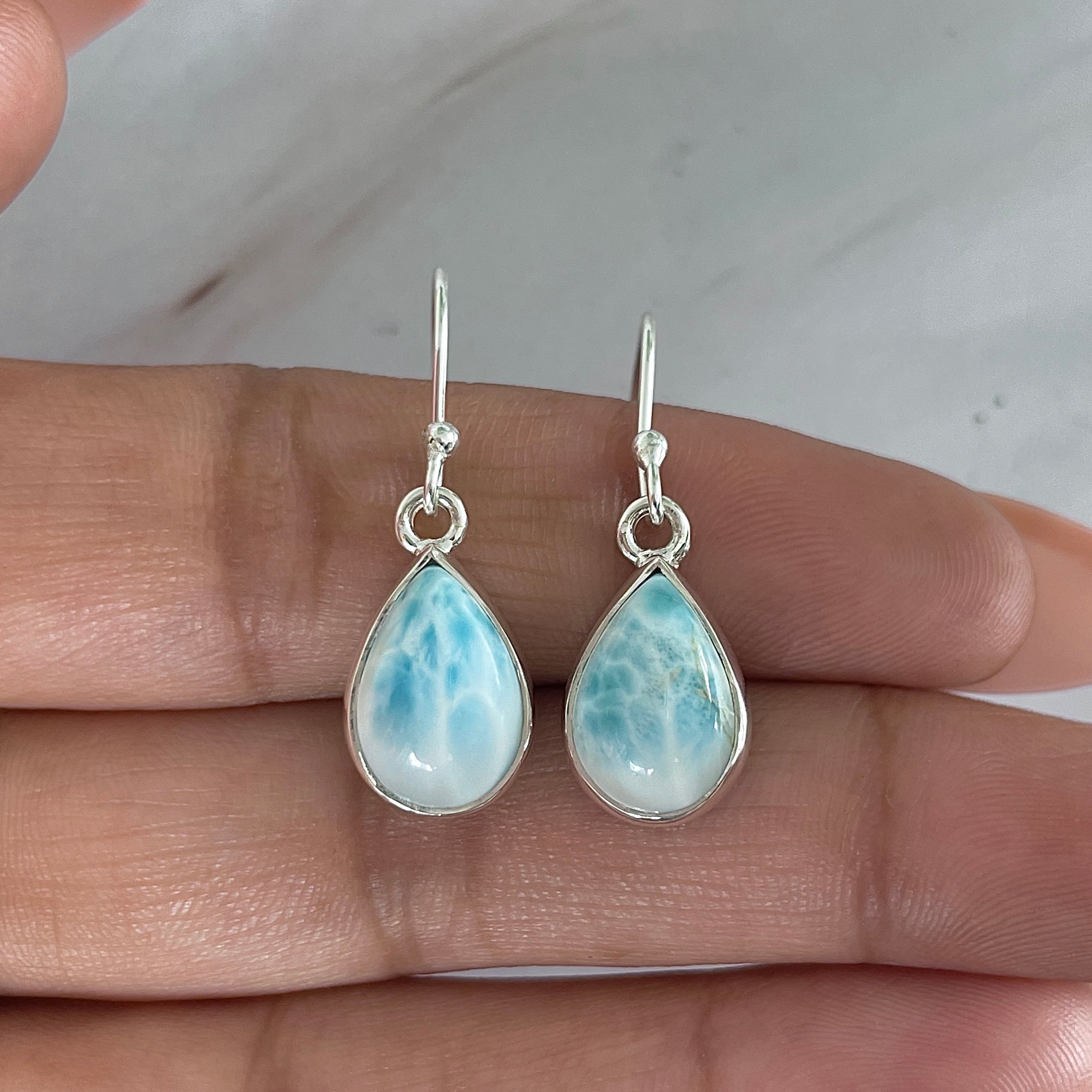 Larimar Earring-(LAR-E-2005.)