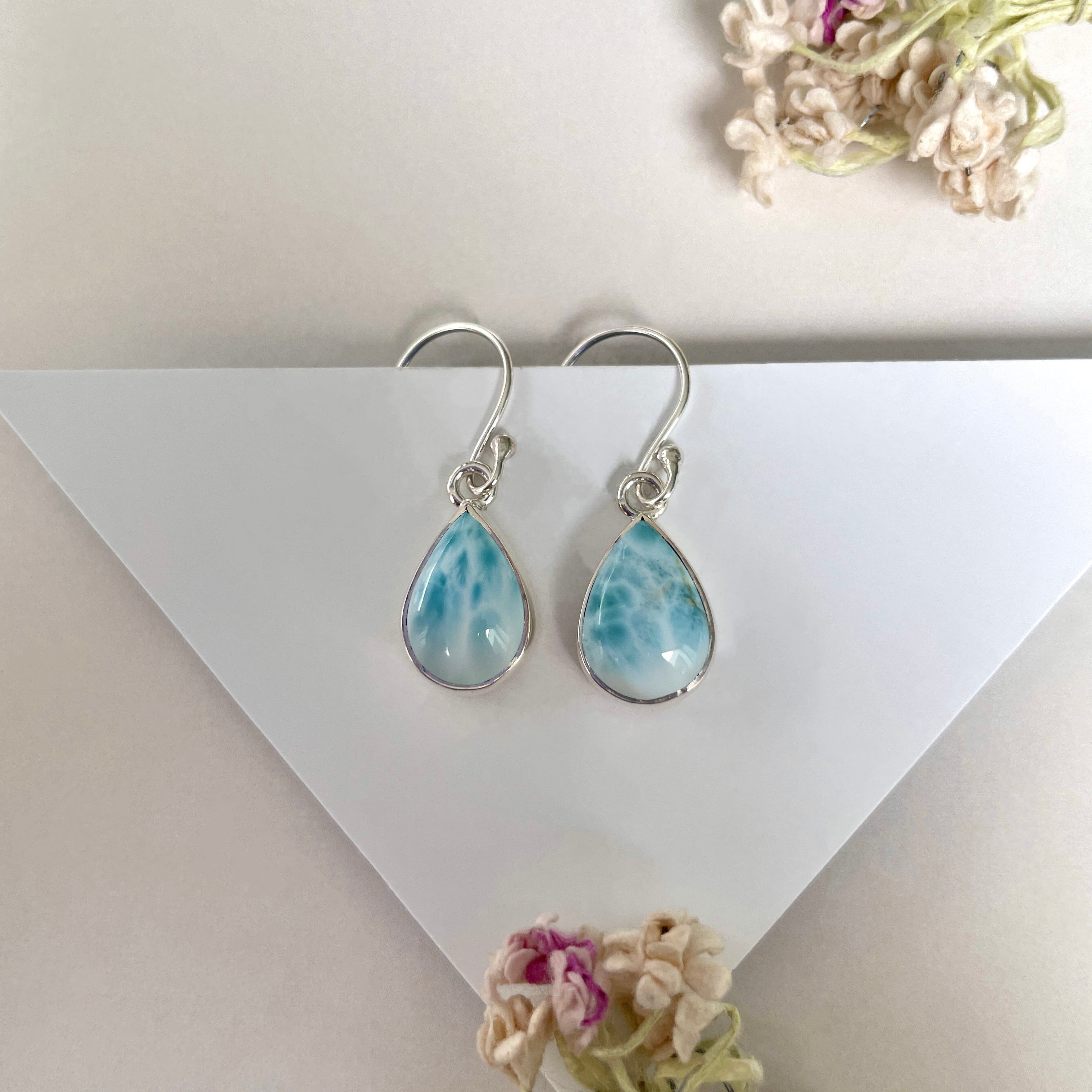 Larimar Earring-(LAR-E-2005.)
