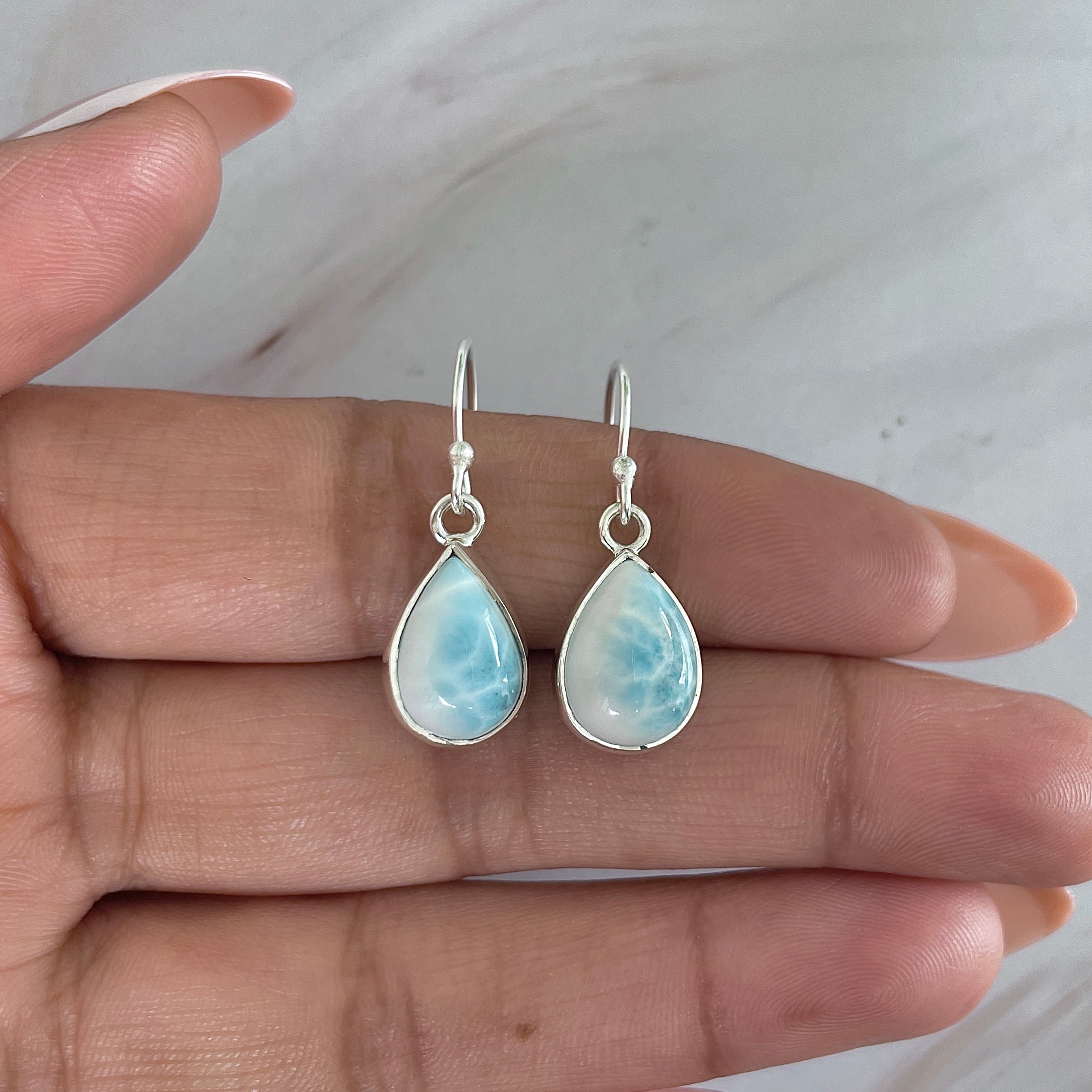 Larimar Earring-(LAR-E-2007.)