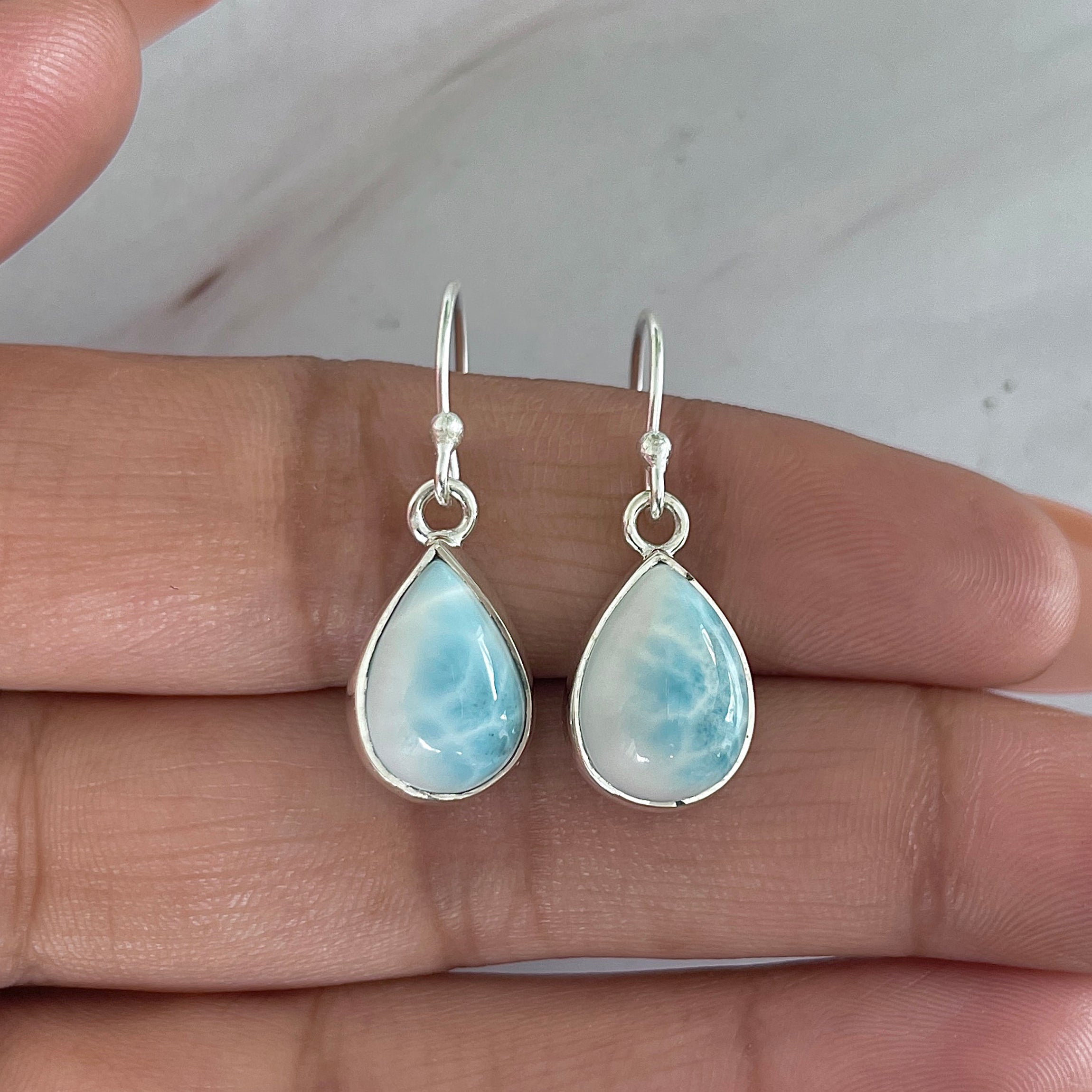 Larimar Earring-(LAR-E-2007.)