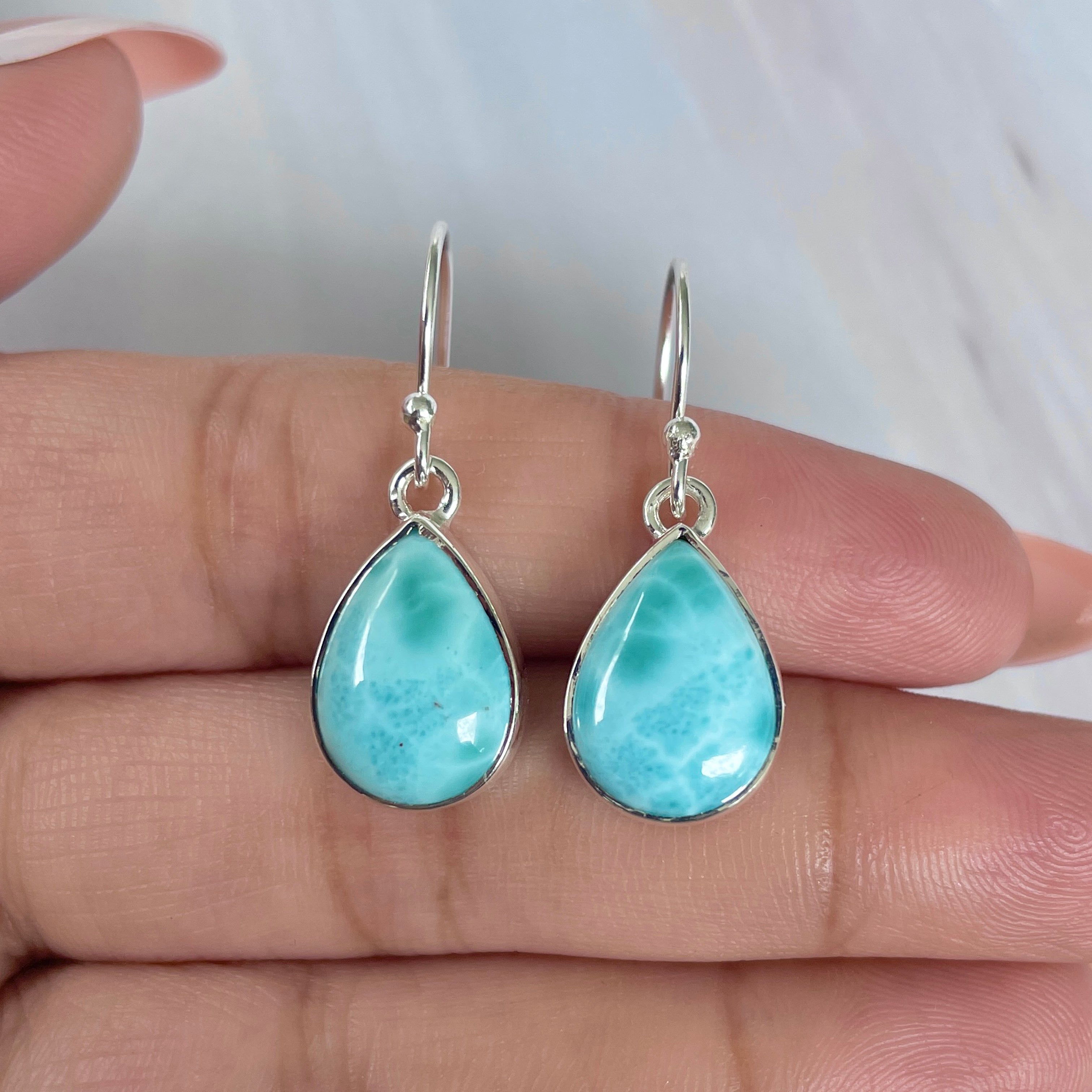Larimar Earring-(LAR-E-2008.)
