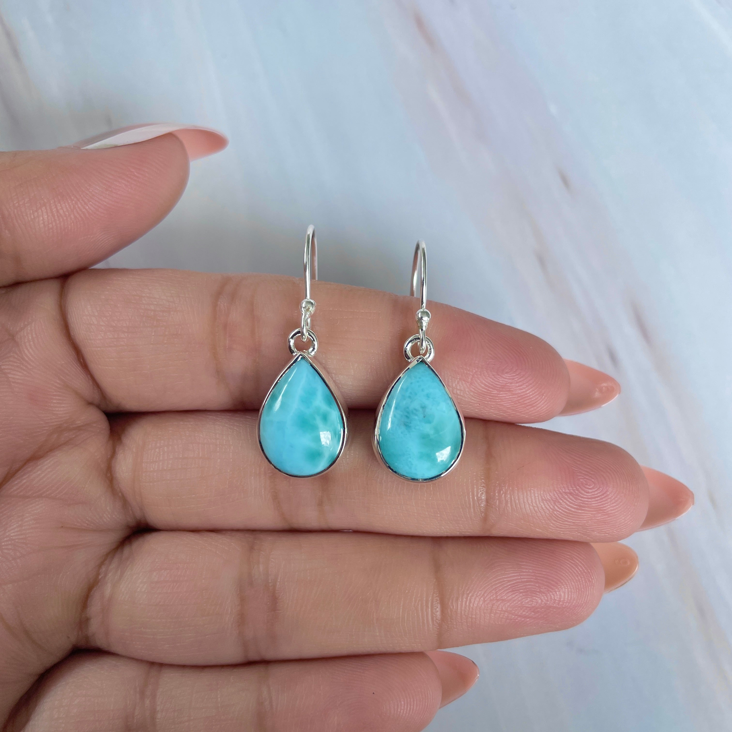 Larimar Earring-(LAR-E-2010.)