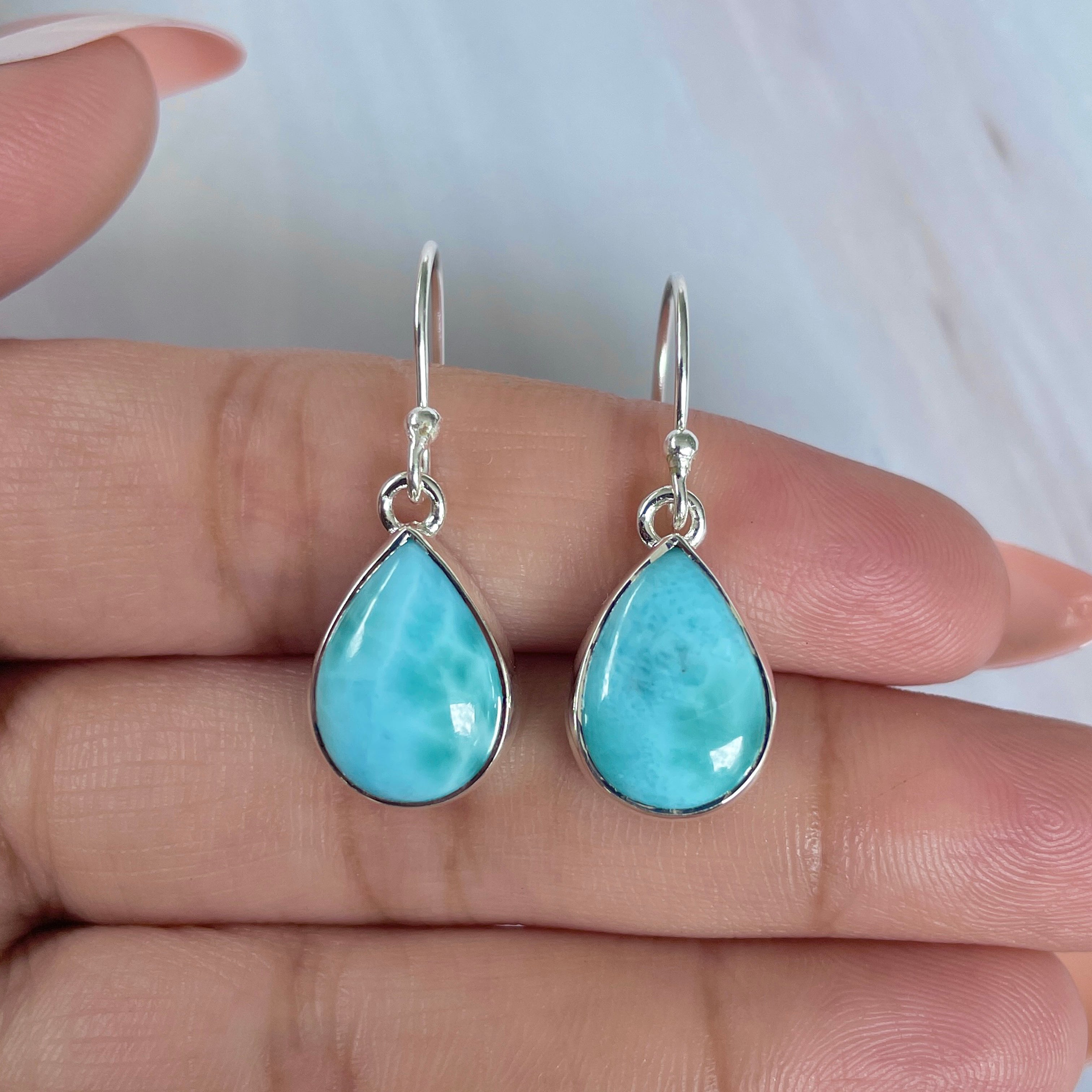 Larimar Earring-(LAR-E-2010.)