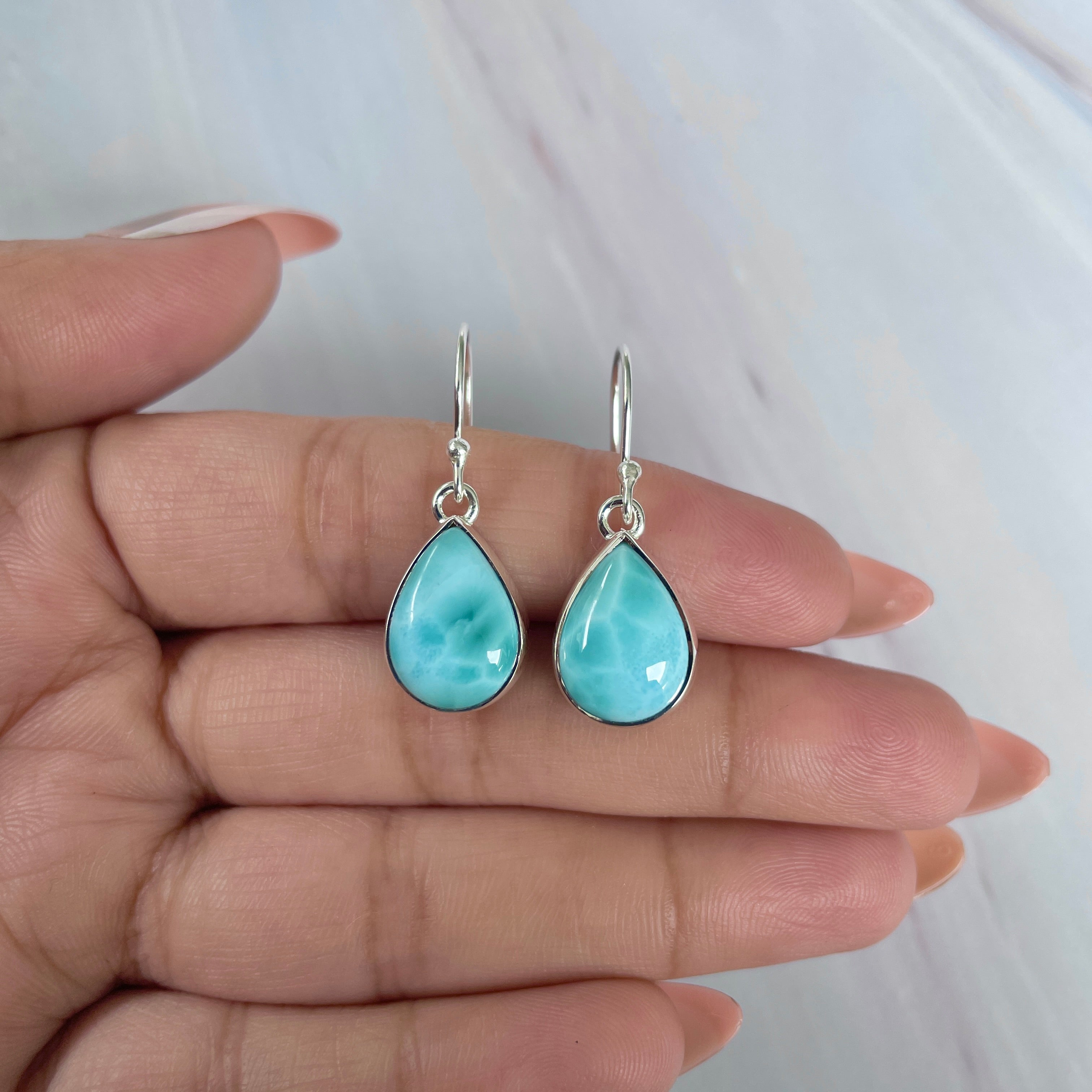 Larimar Earring-(LAR-E-2012.)