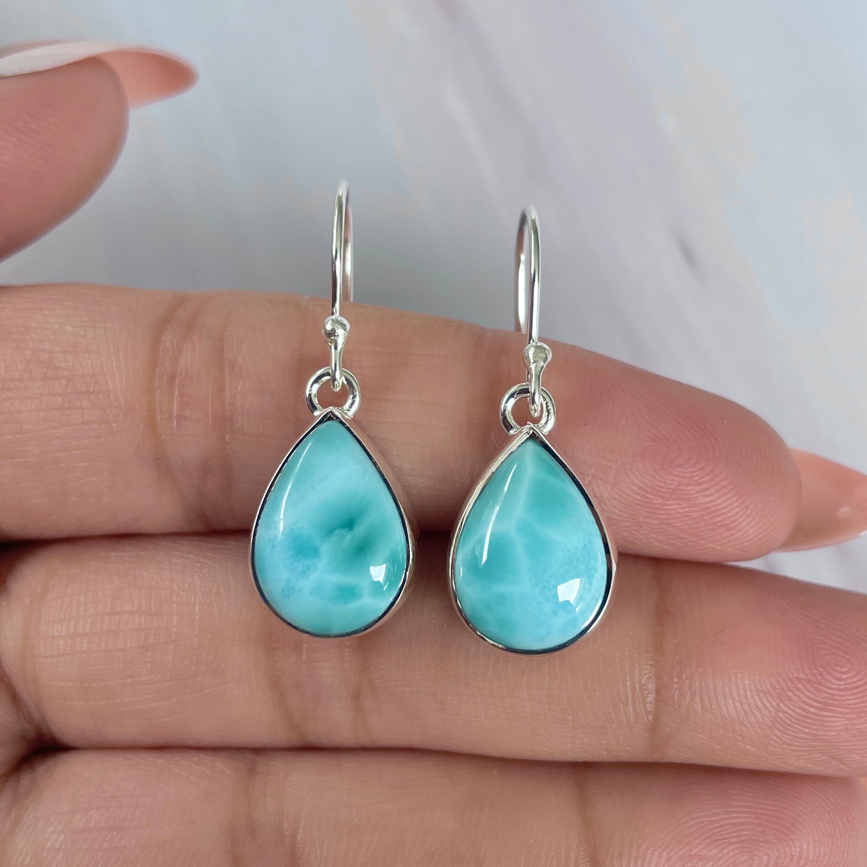 Larimar Earring-(LAR-E-2012.)