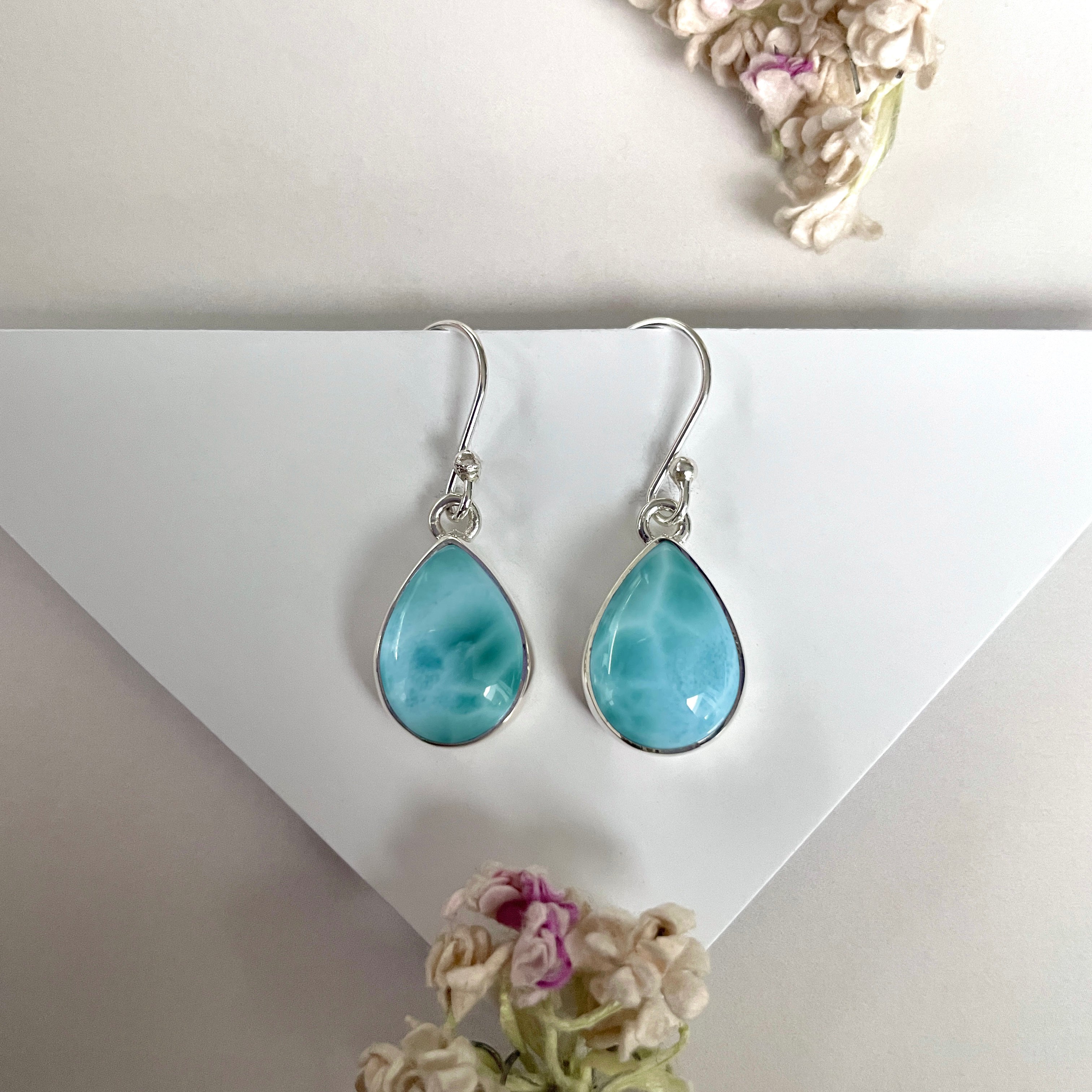 Larimar Earring-(LAR-E-2012.)