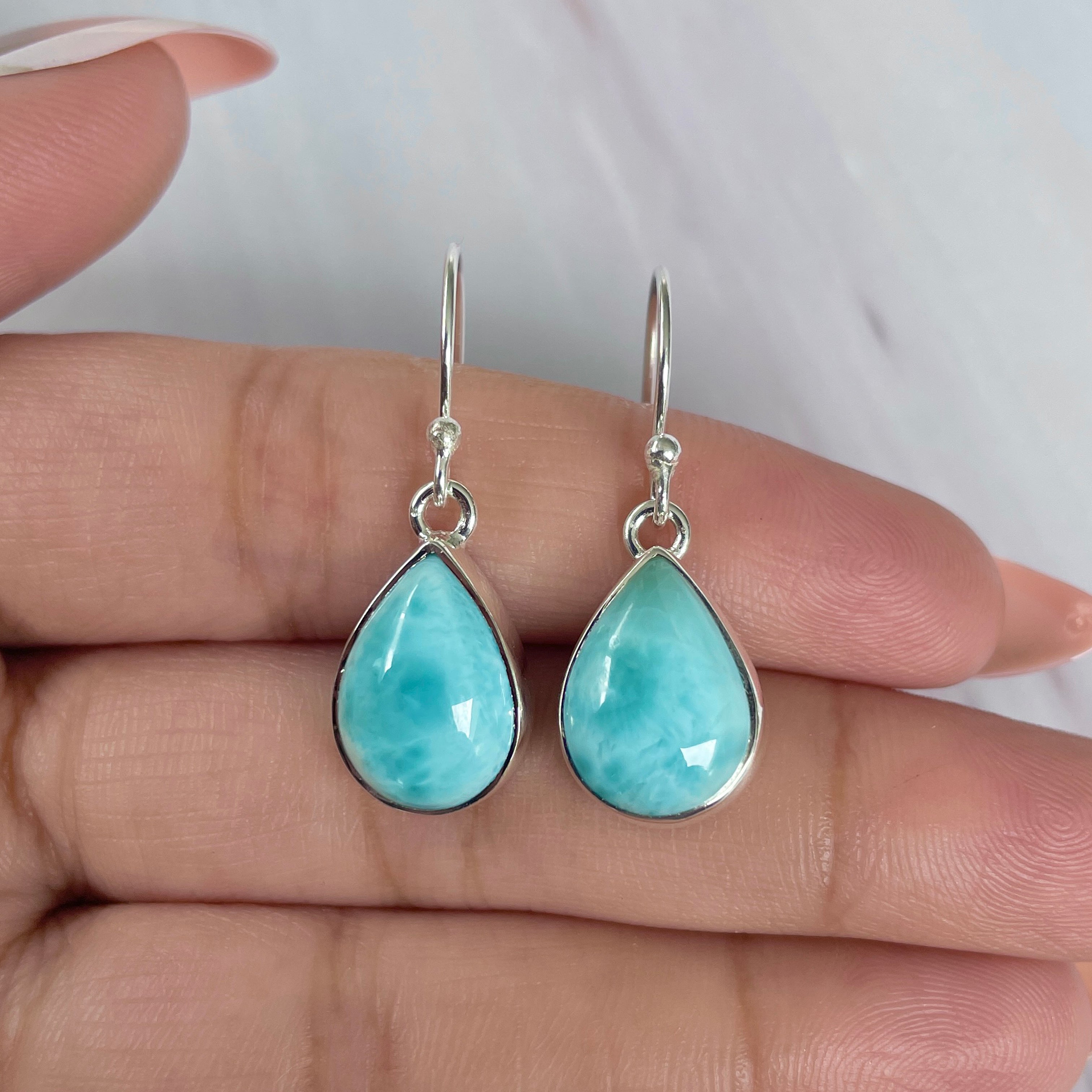 Larimar Earring-(LAR-E-2013.)