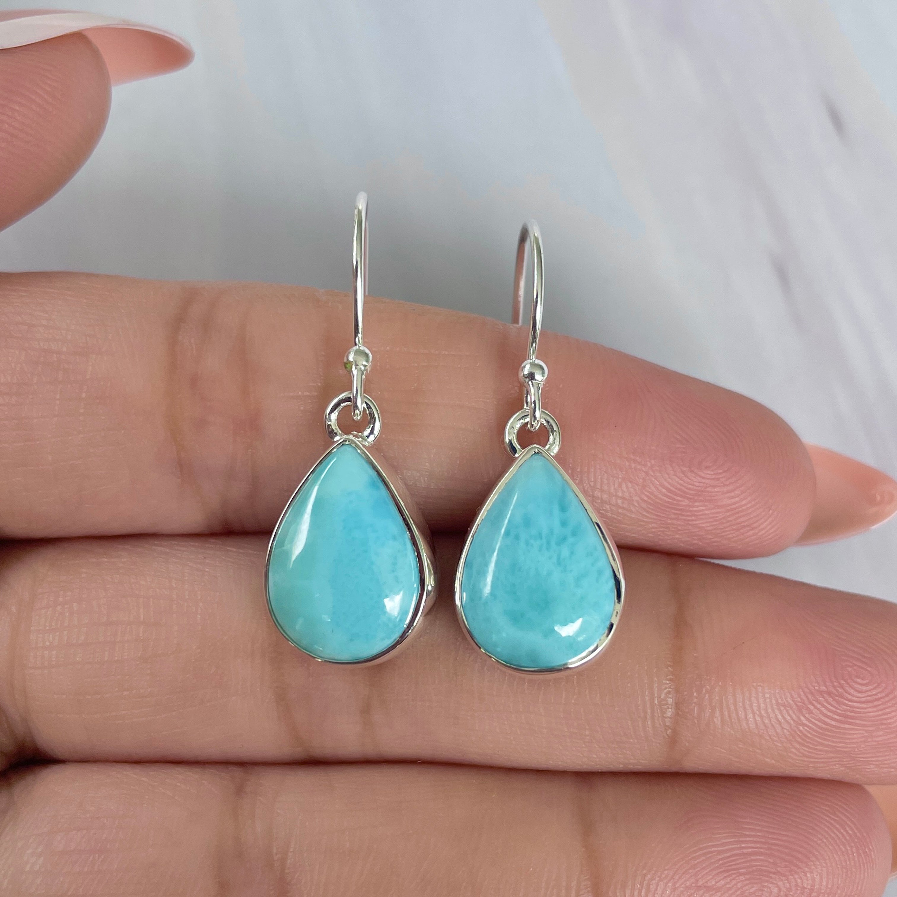 Larimar Earring-(LAR-E-2015.)