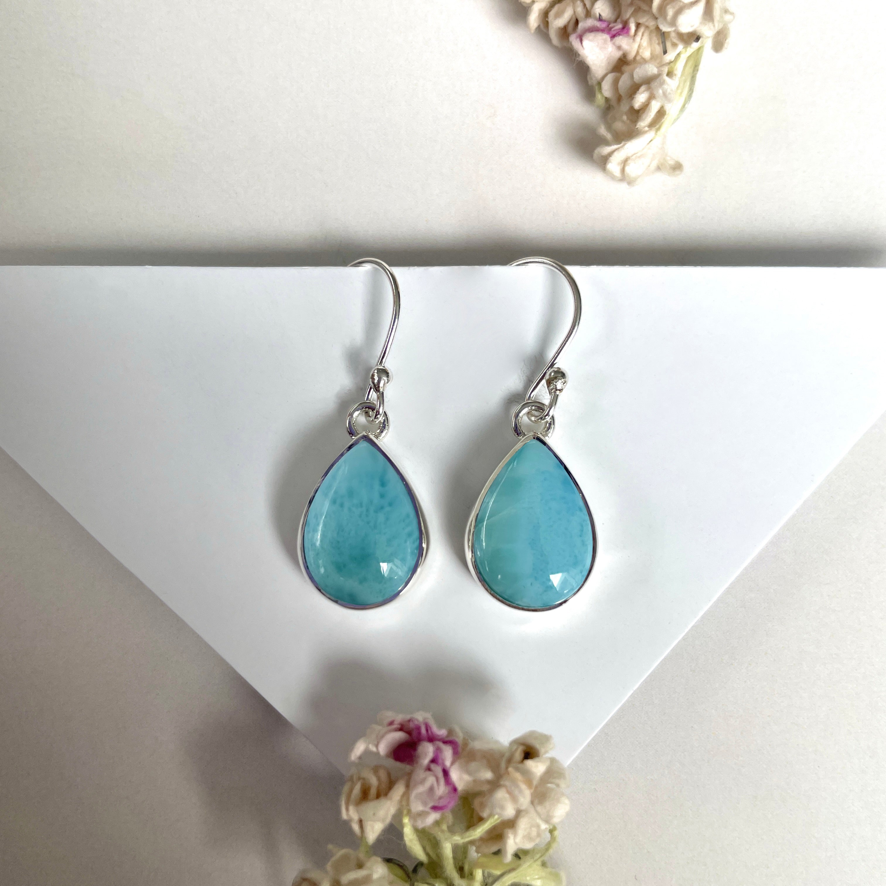 Larimar Earring-(LAR-E-2015.)