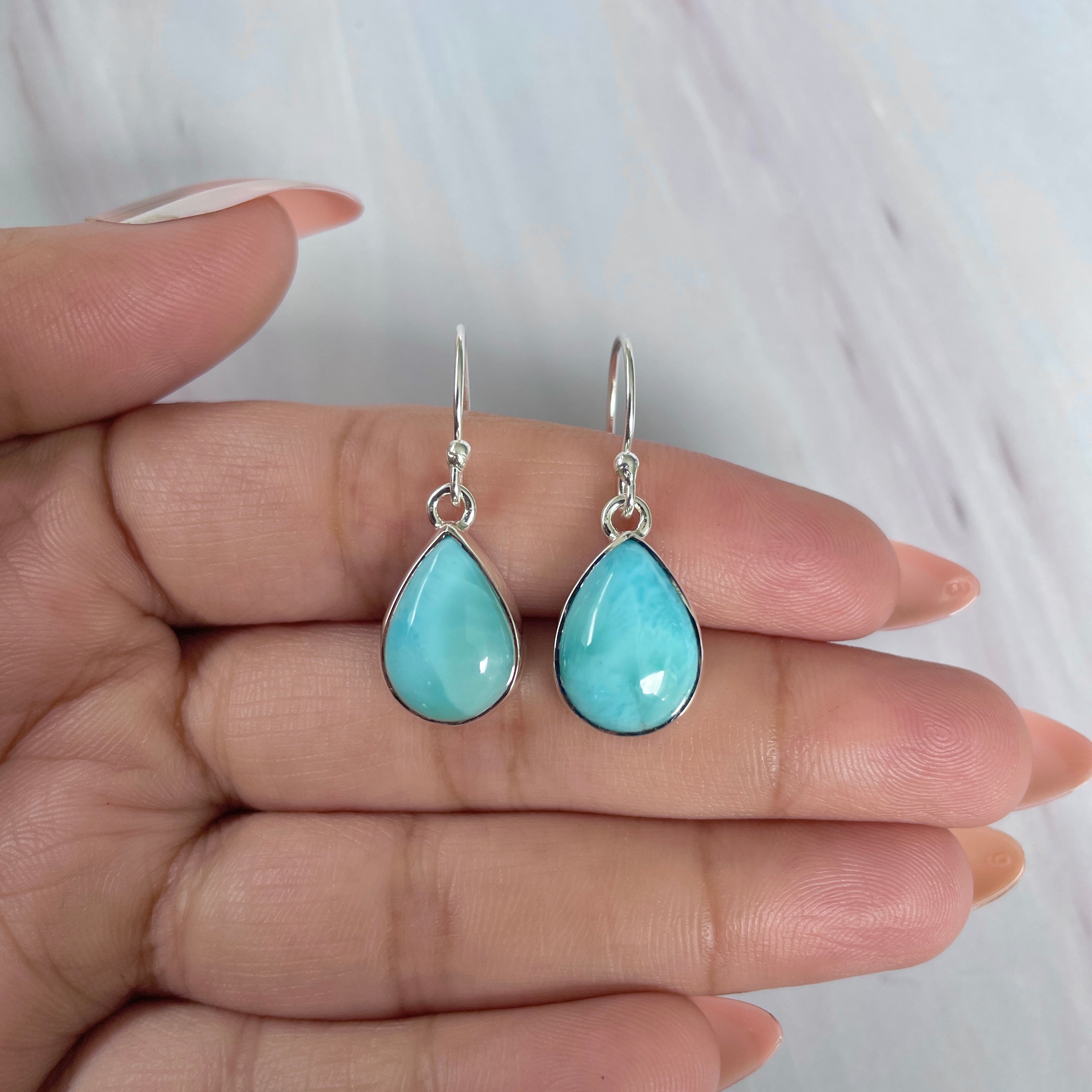 Larimar Earring-(LAR-E-2016.)
