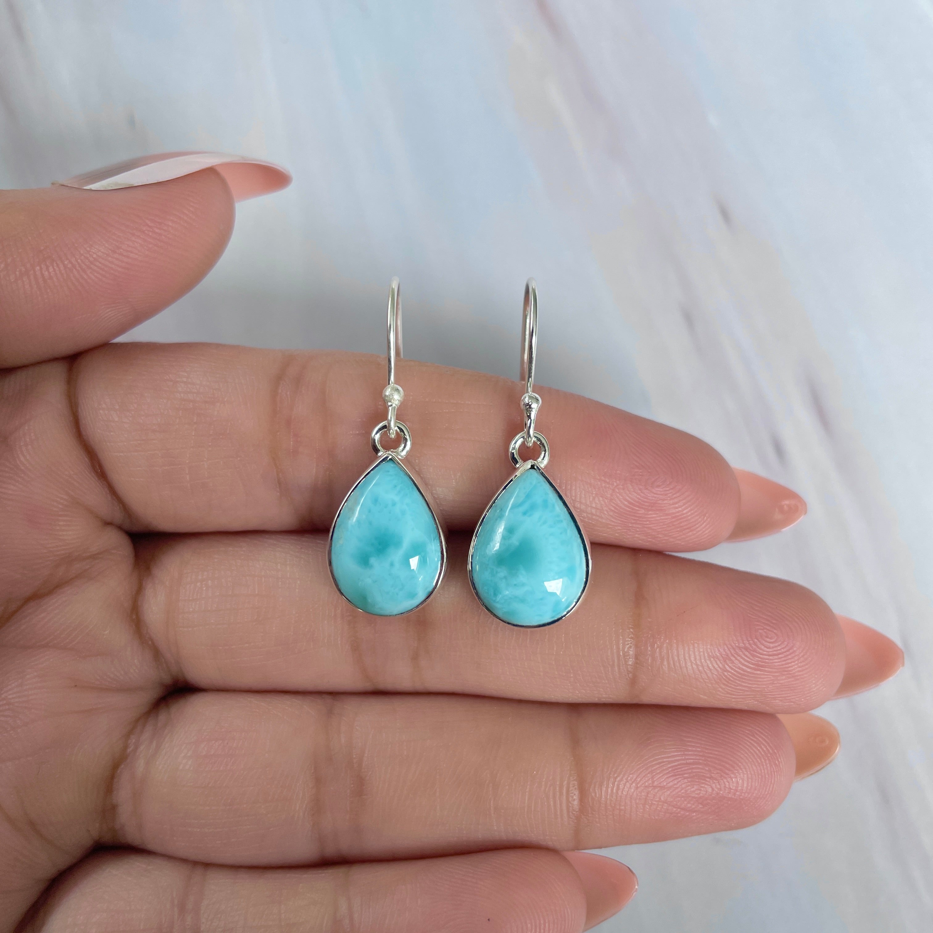 Larimar Earring-(LAR-E-2017.)