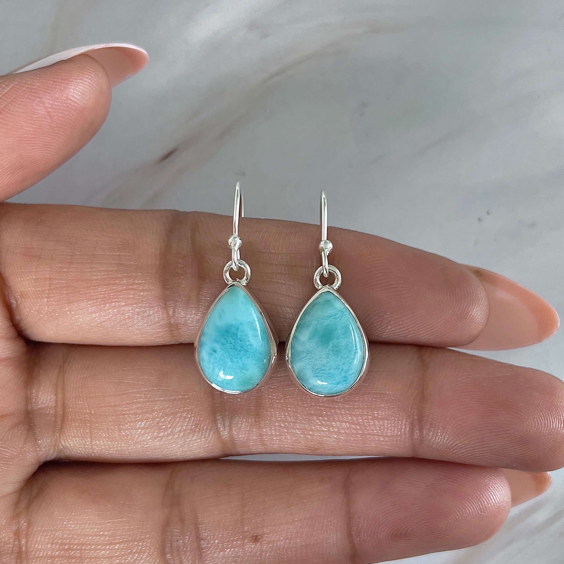 Larimar Earring-(LAR-E-2018.)