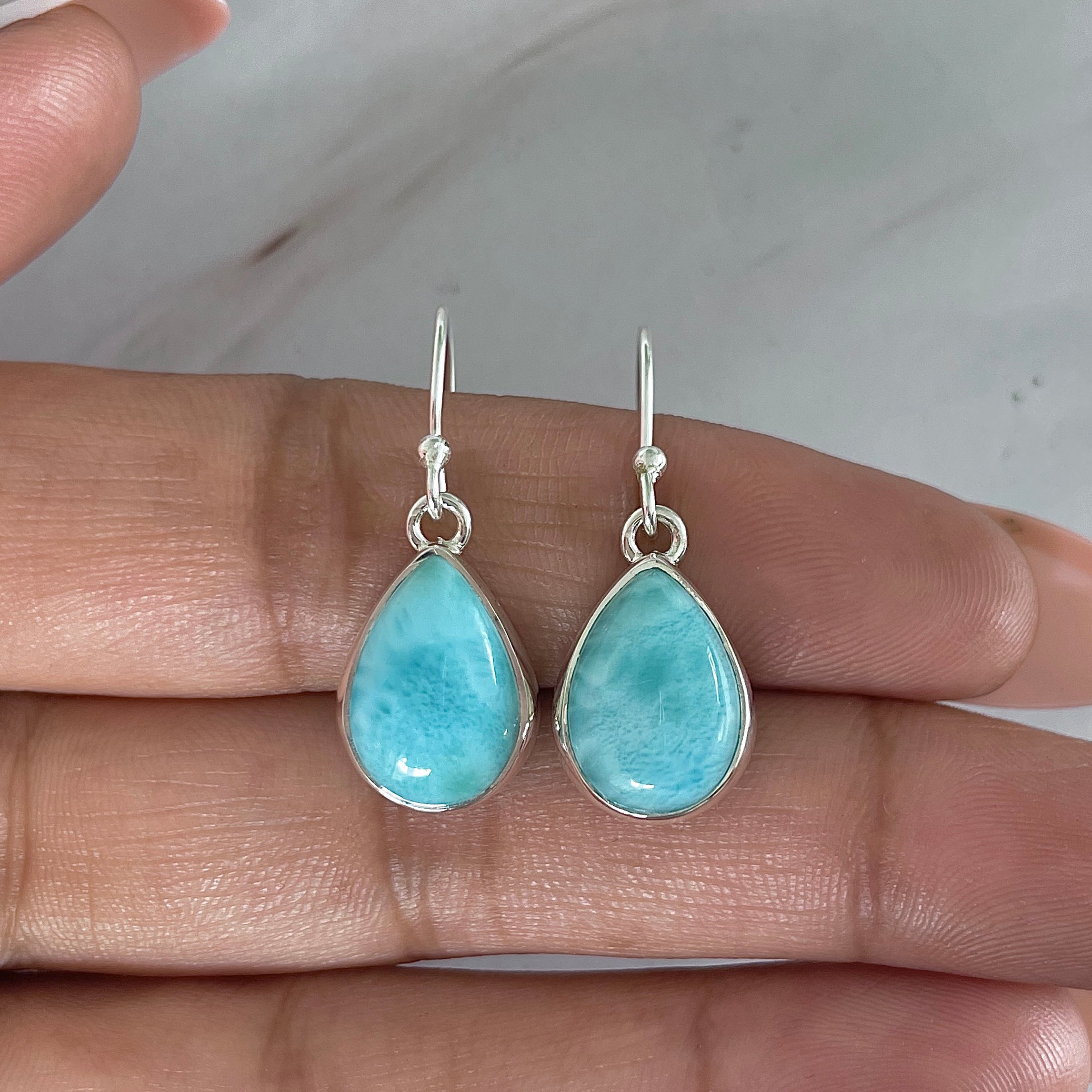 Larimar Earring-(LAR-E-2018.)