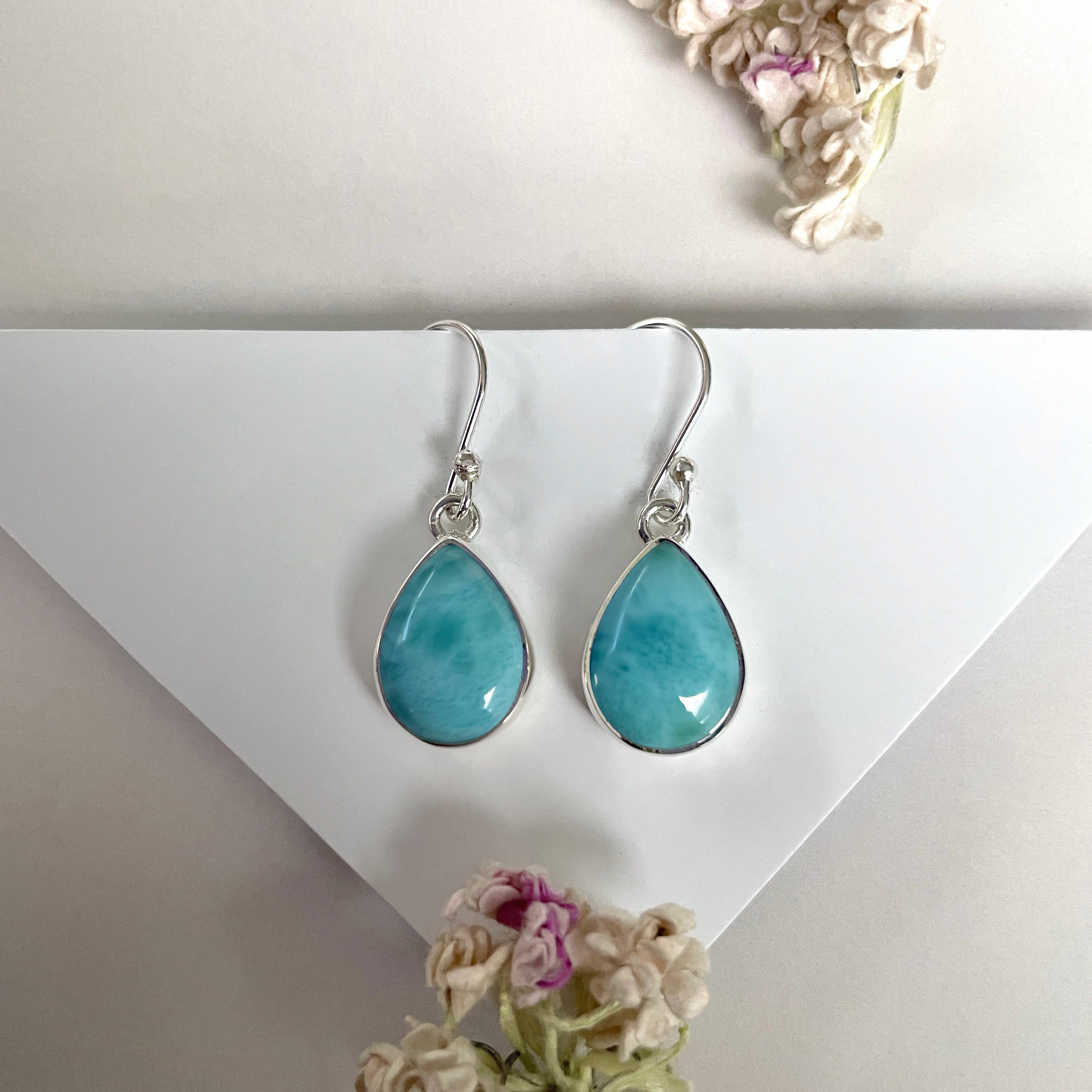 Larimar Earring-(LAR-E-2018.)