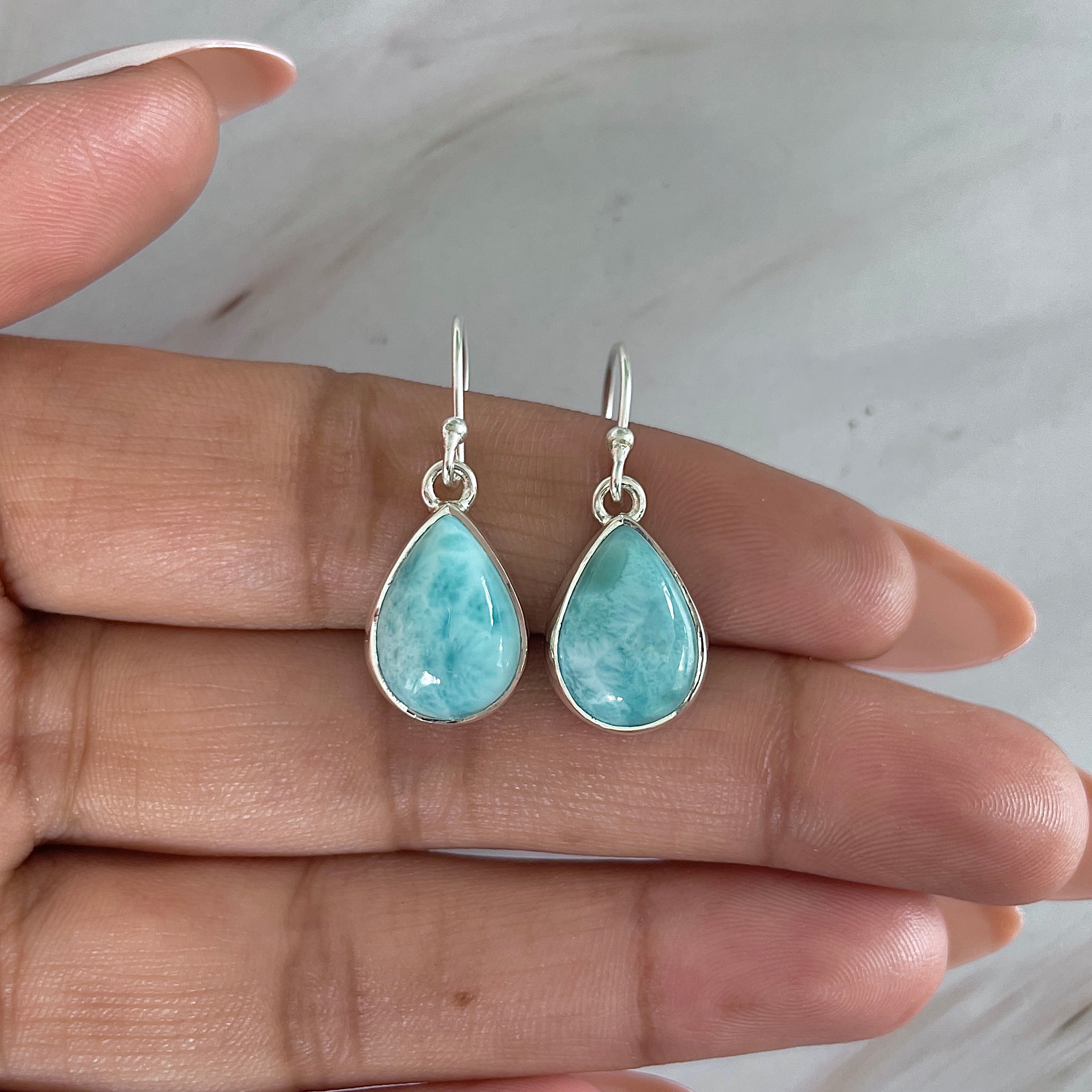 Larimar Earring-(LAR-E-2019.)