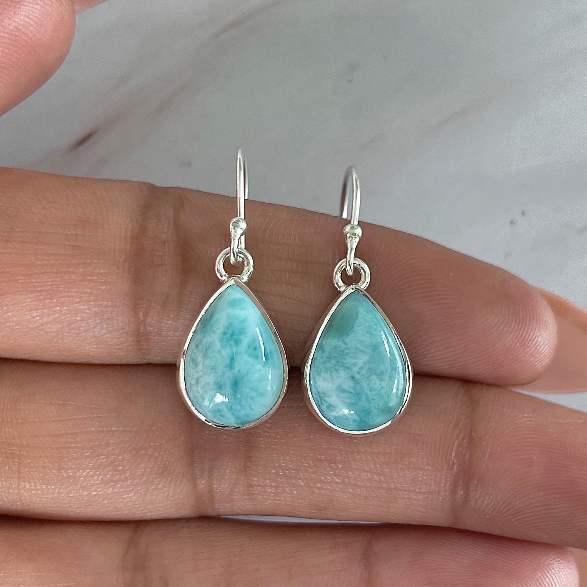 Larimar Earring-(LAR-E-2019.)