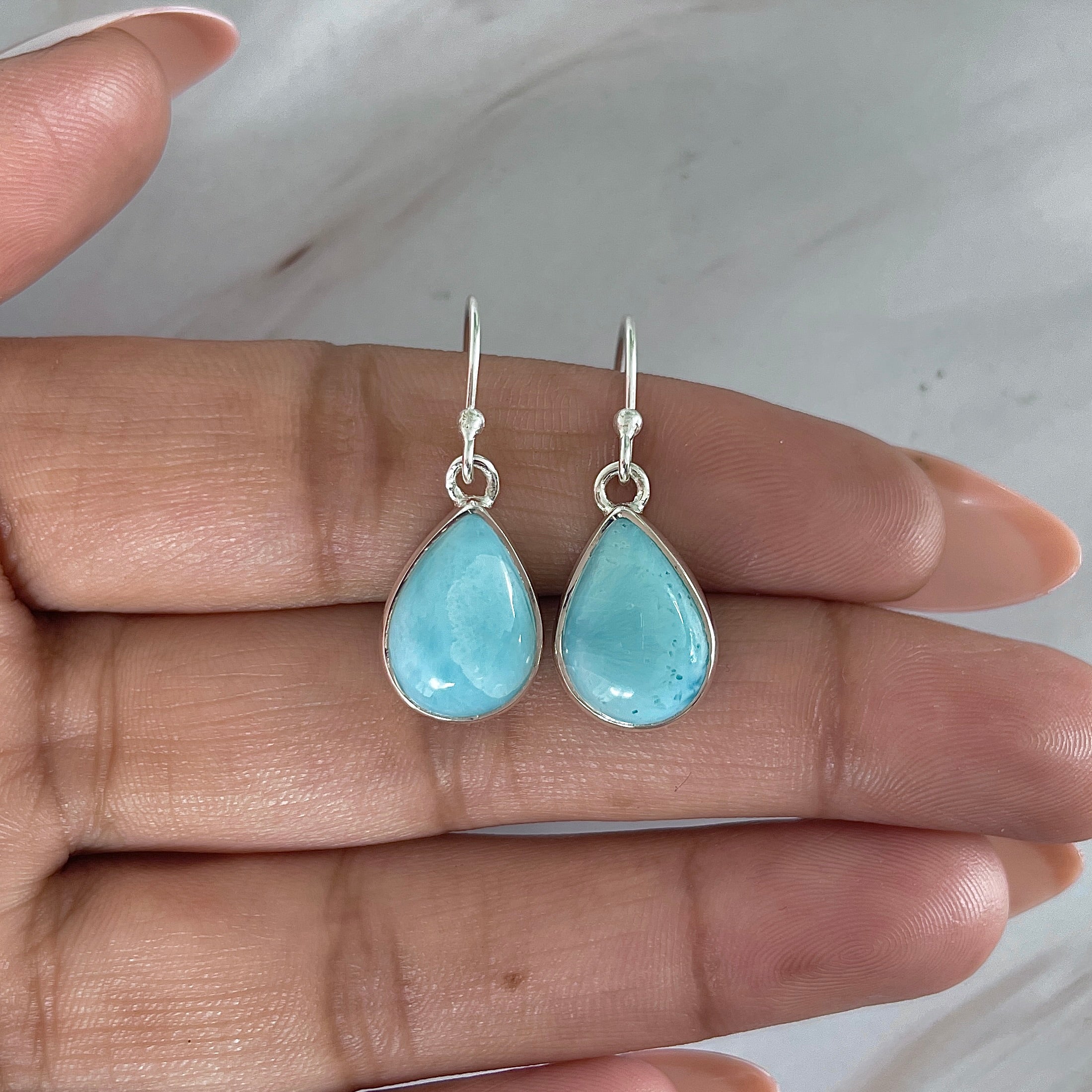 Larimar Earring-(LAR-E-2022.)