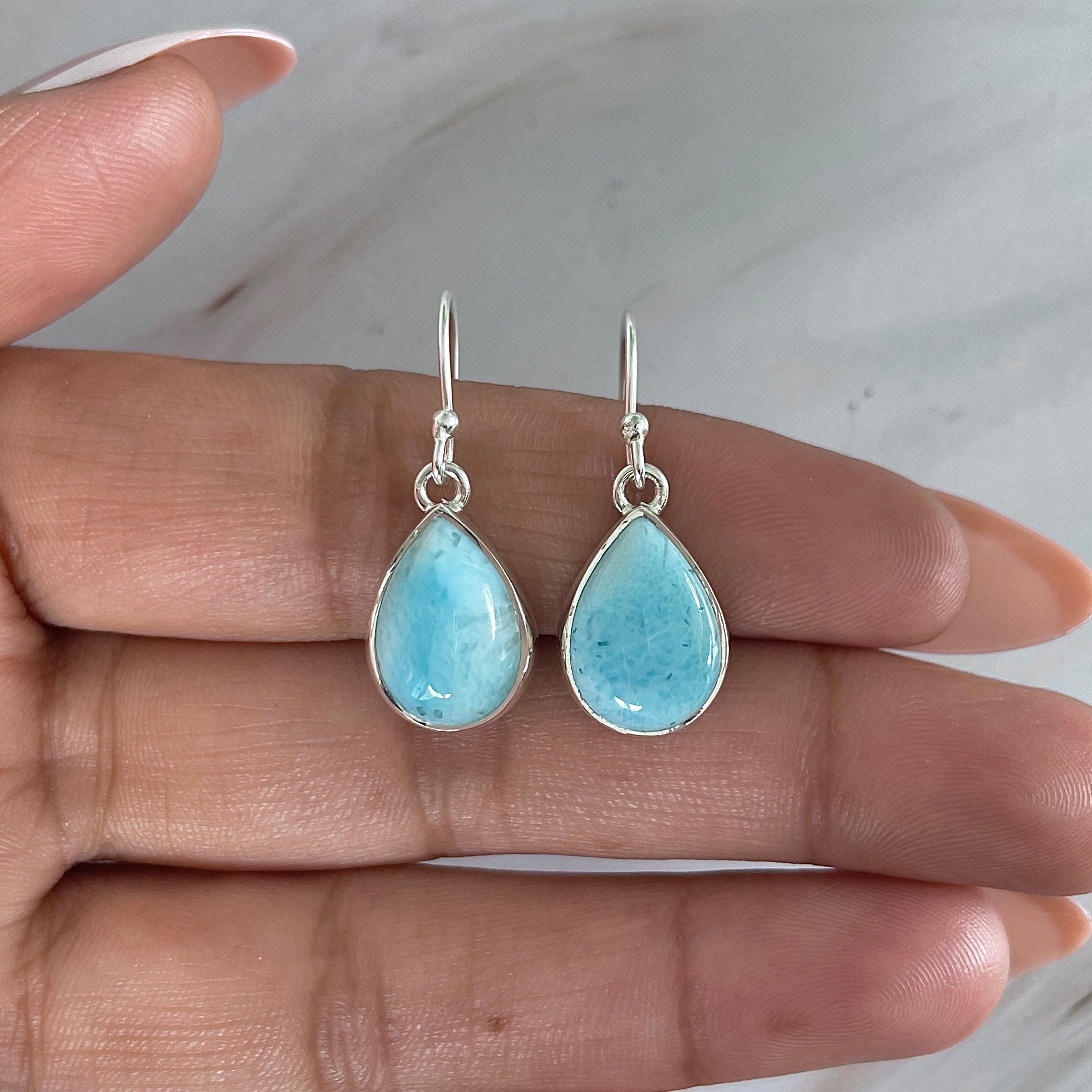 Larimar Earring-(LAR-E-2023.)