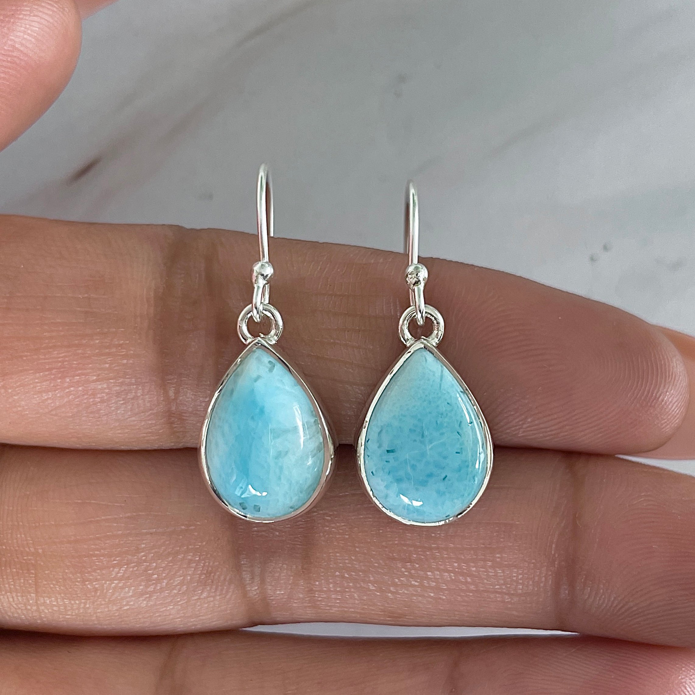 Larimar Earring-(LAR-E-2023.)