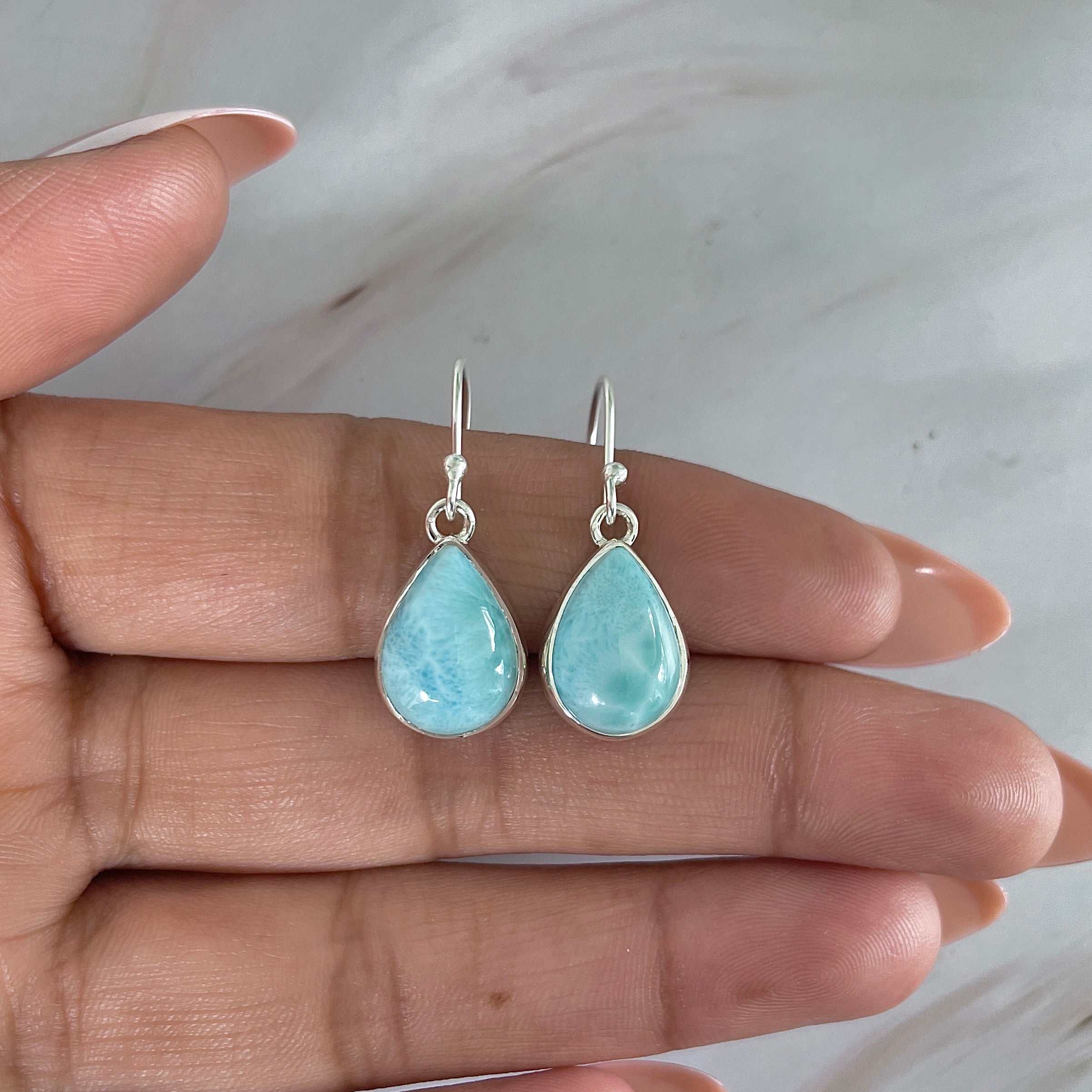 Larimar Earring-(LAR-E-2024.)