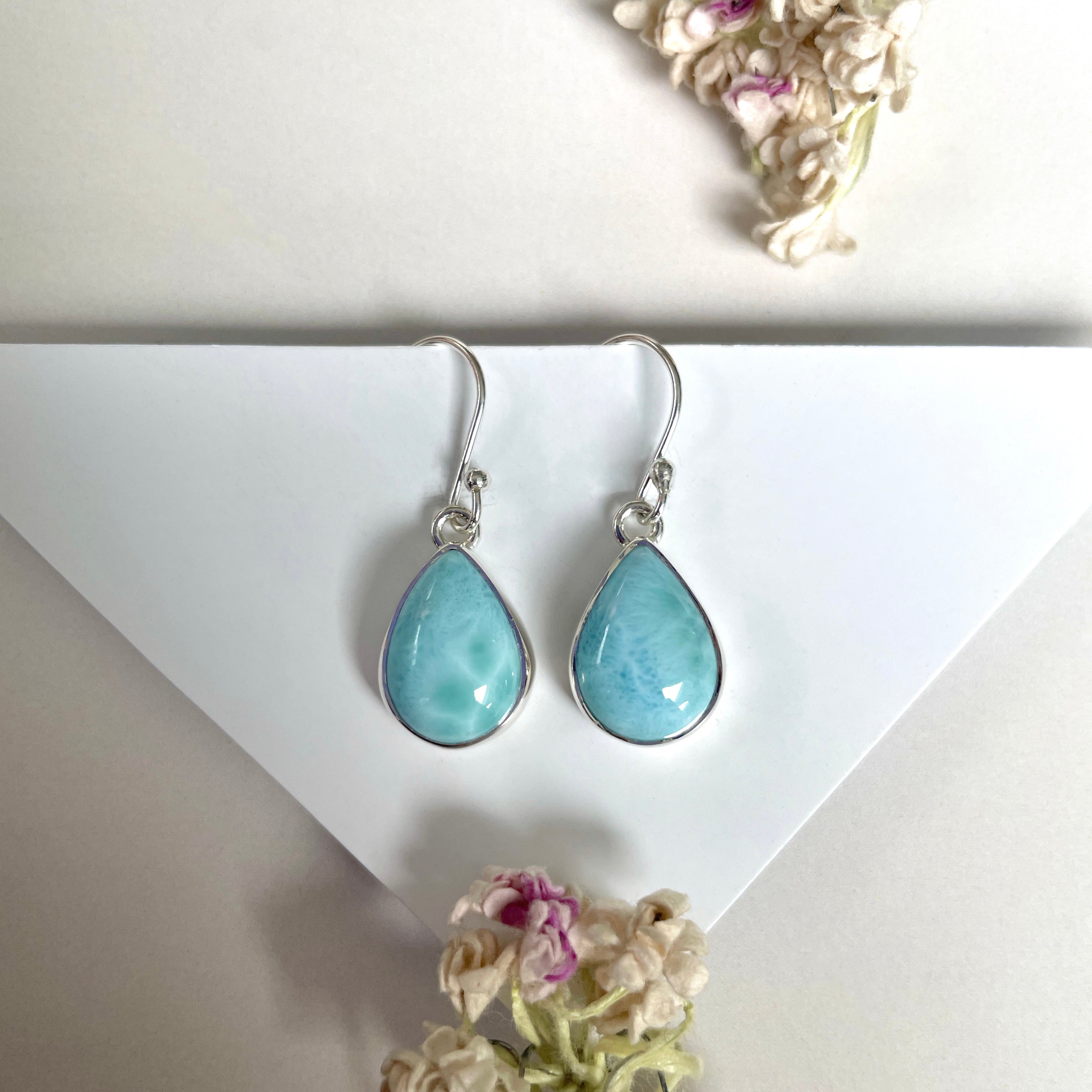 Larimar Earring-(LAR-E-2024.)