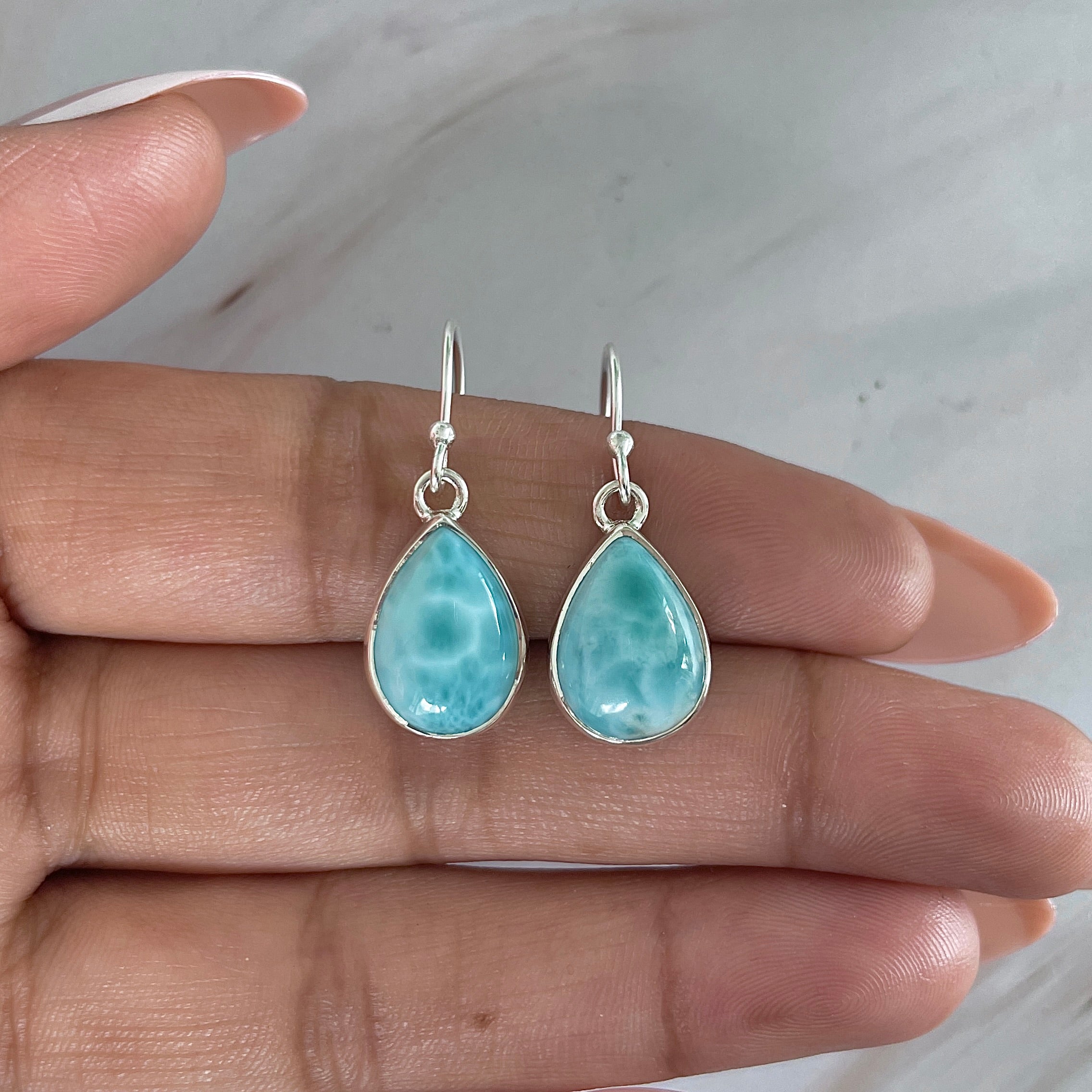 Larimar Earring-(LAR-E-2025.)