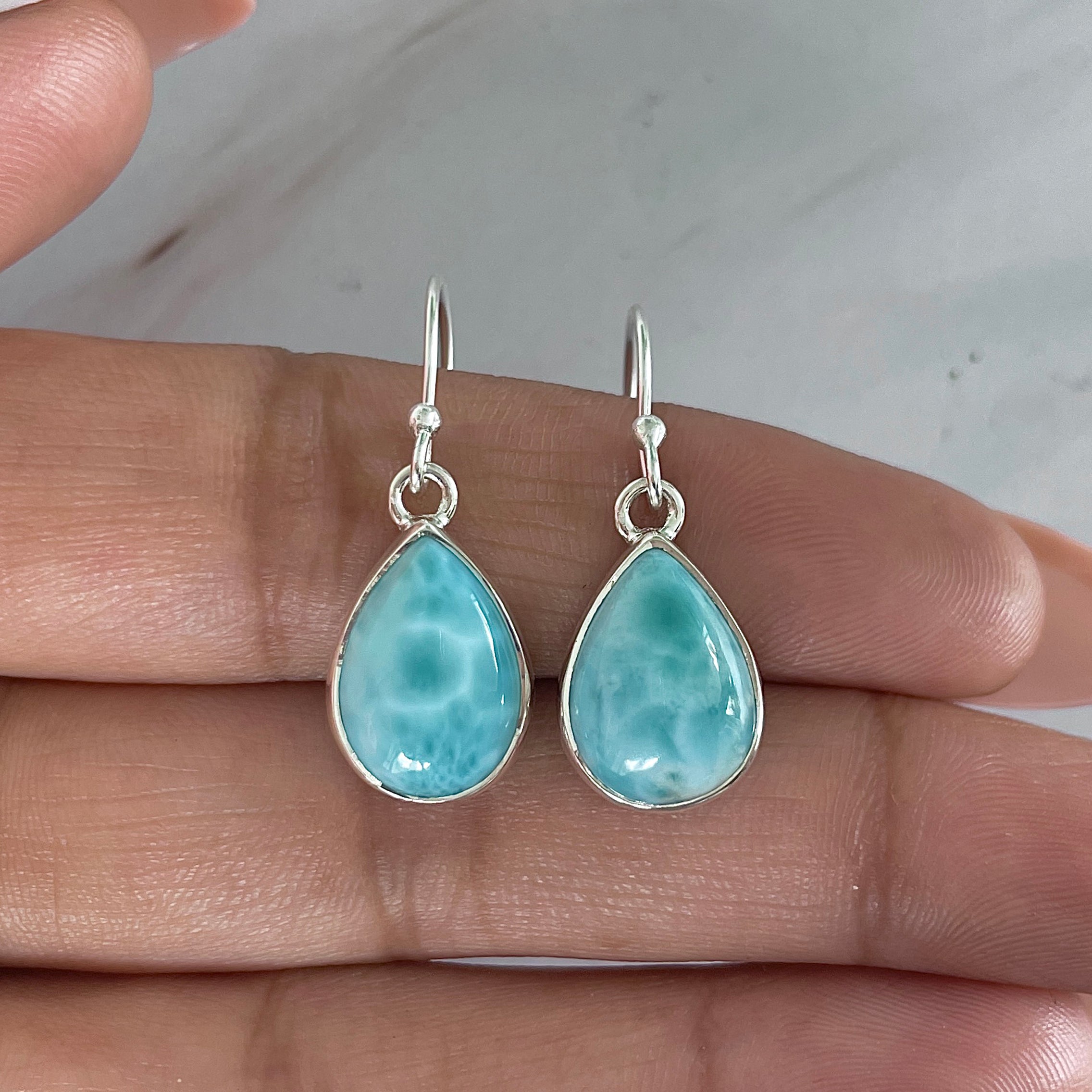 Larimar Earring-(LAR-E-2025.)