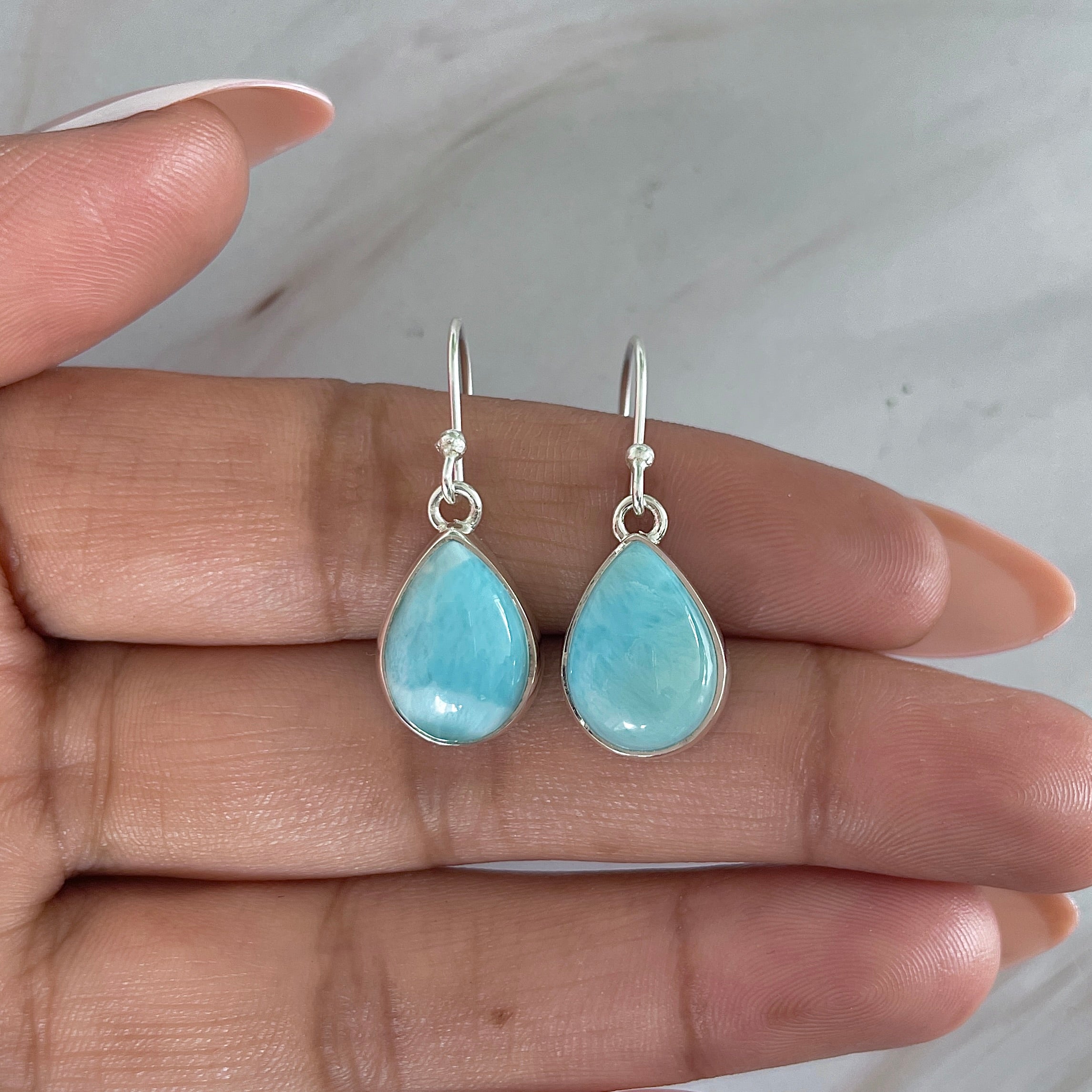 Larimar Earring-(LAR-E-2026.)