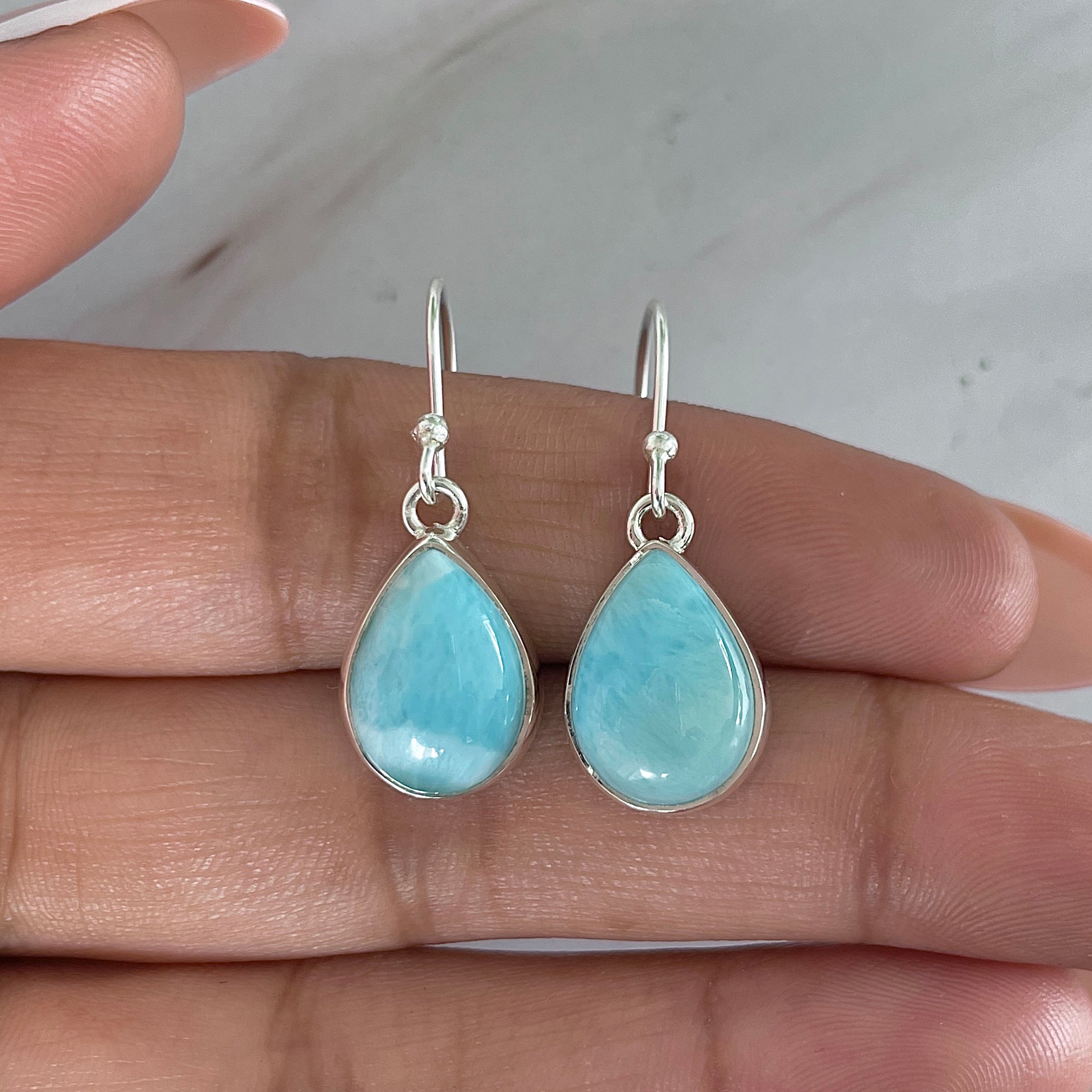 Larimar Earring-(LAR-E-2026.)