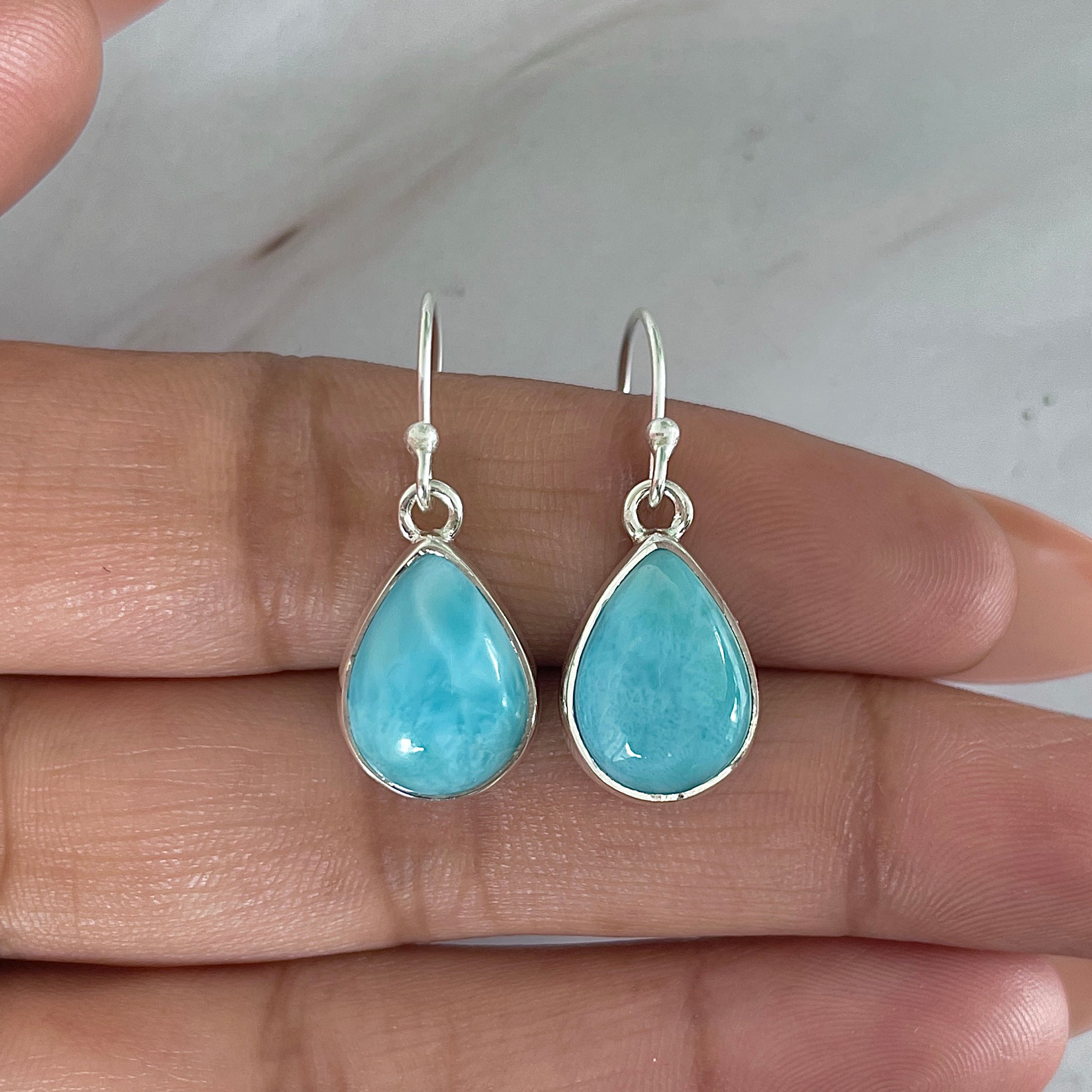 Larimar Earring-(LAR-E-2027.)