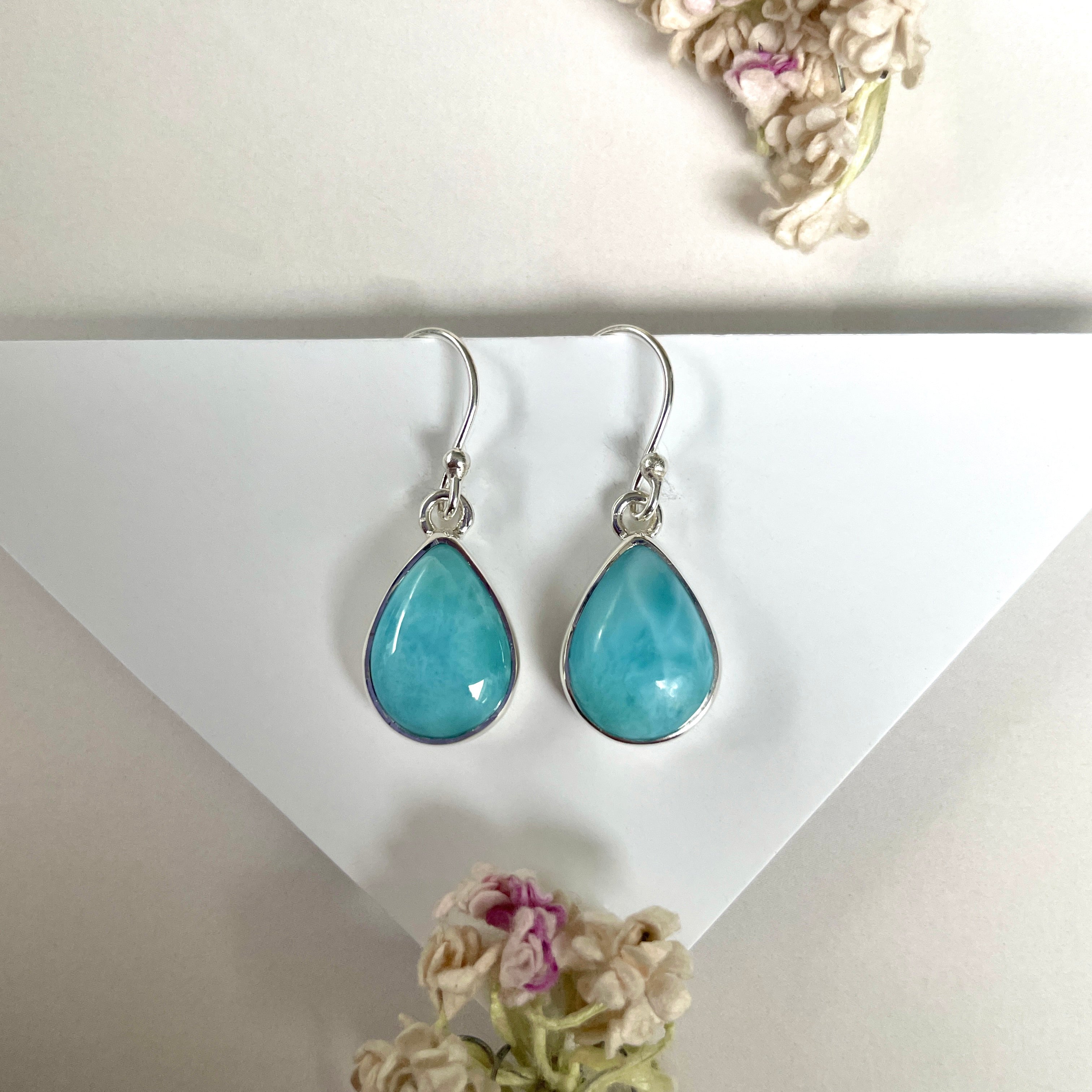 Larimar Earring-(LAR-E-2027.)