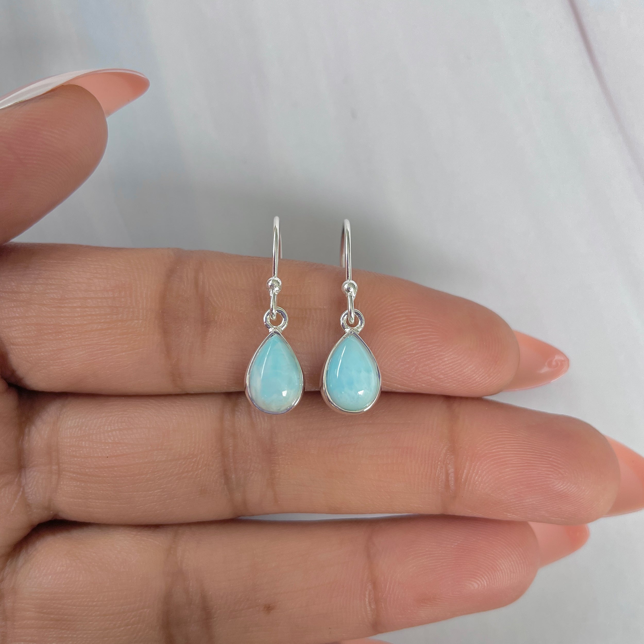 Larimar Earring-(LAR-E-2028.)