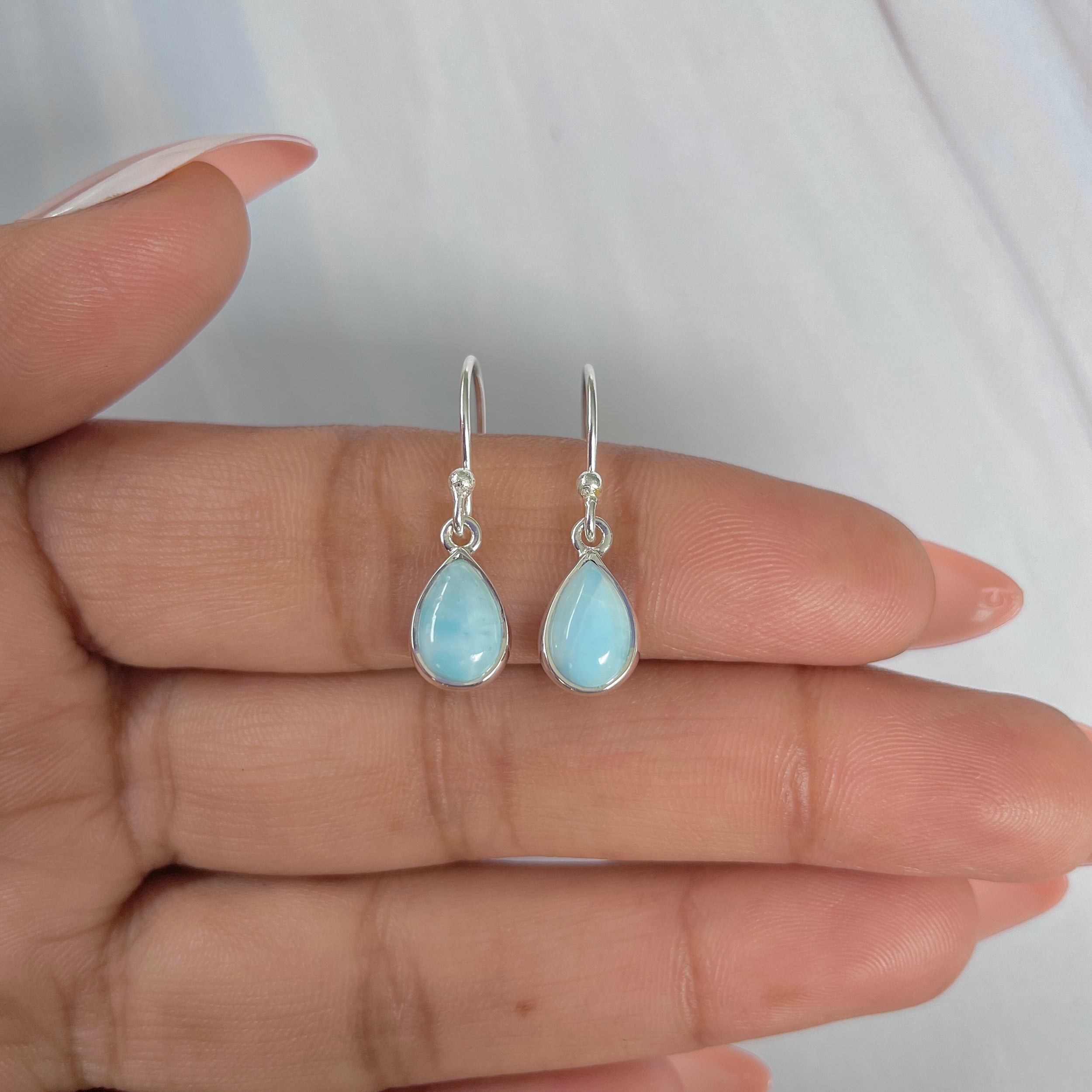 Larimar Earring-(LAR-E-2029.)