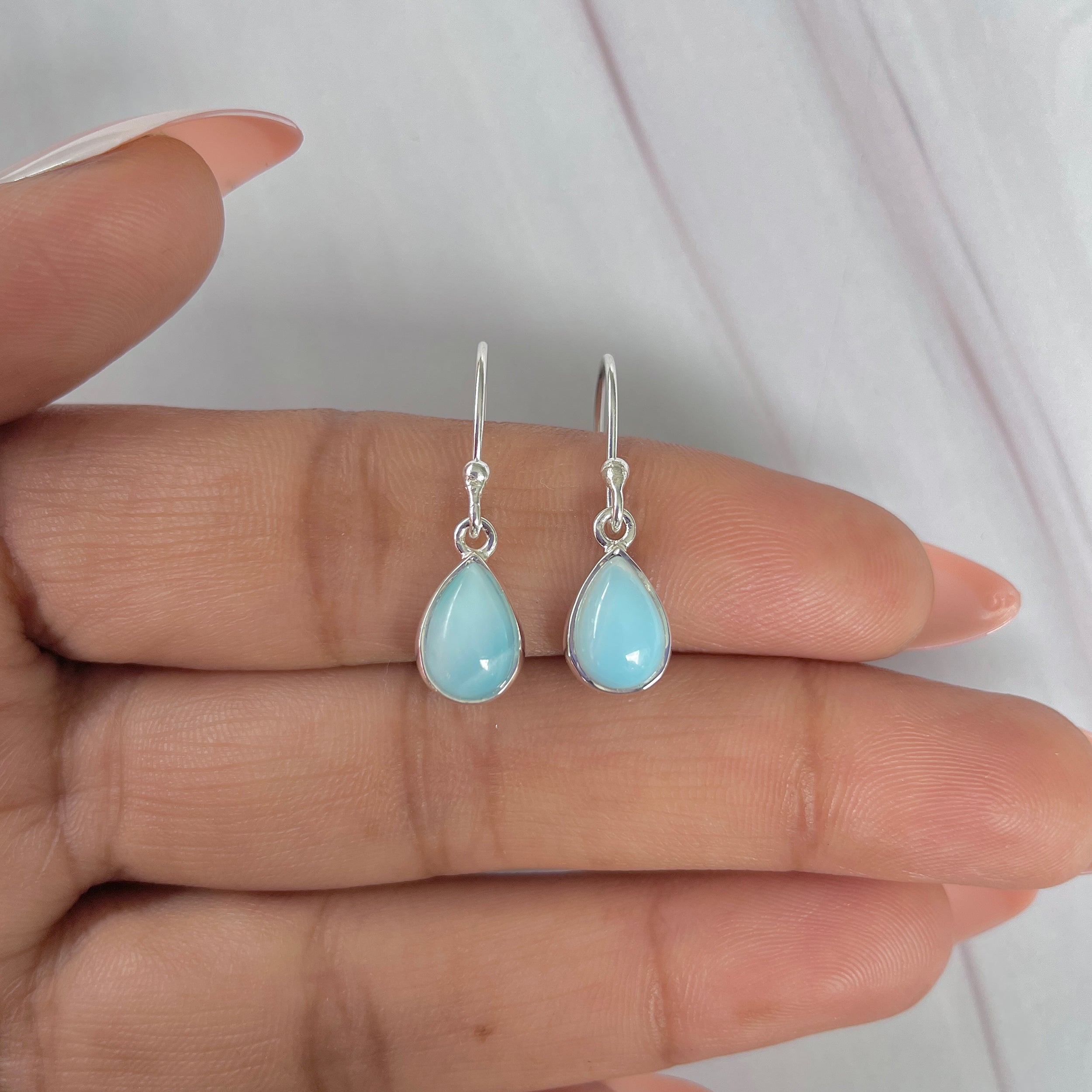 Larimar Earring-(LAR-E-2033.)