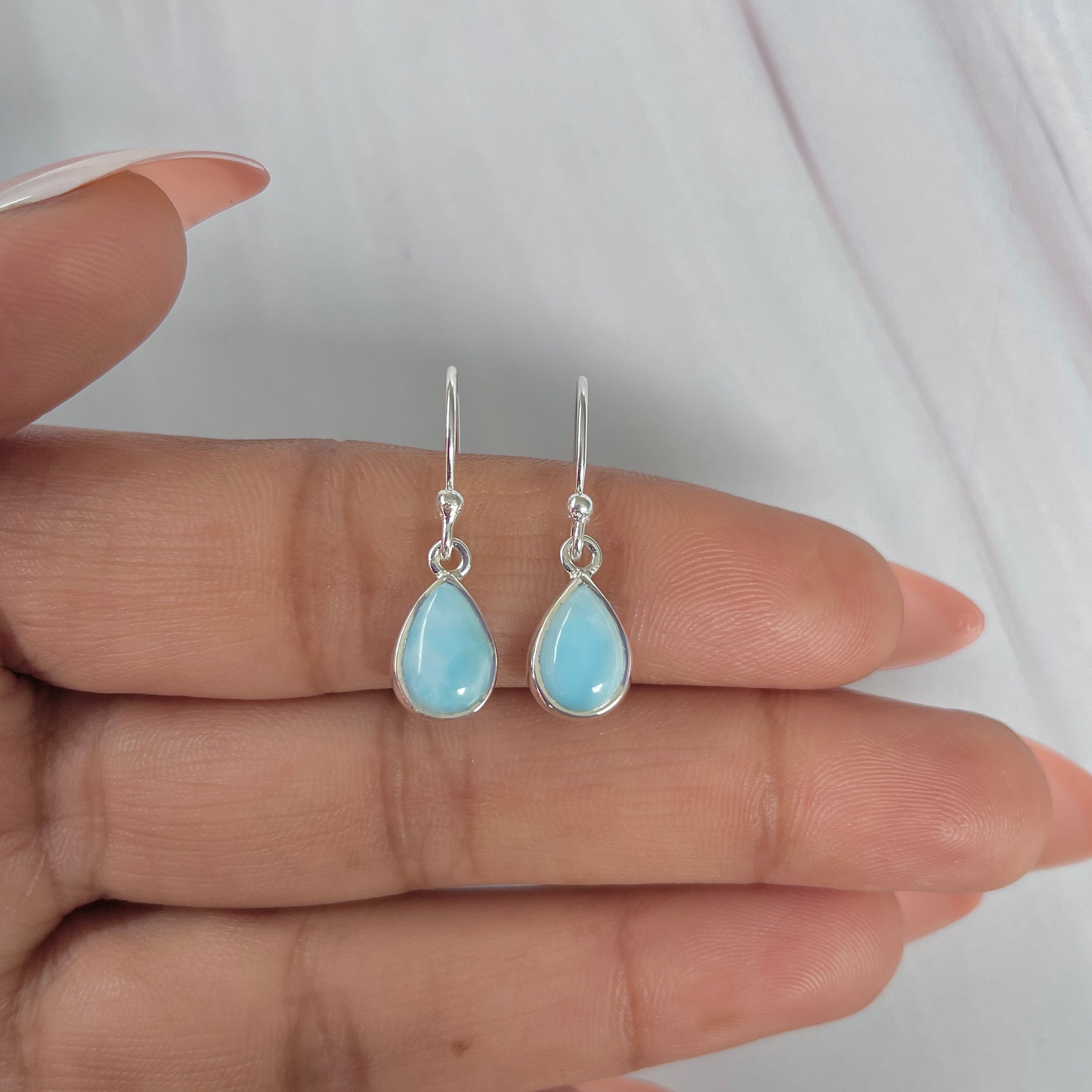 Larimar Earring-(LAR-E-2034.)