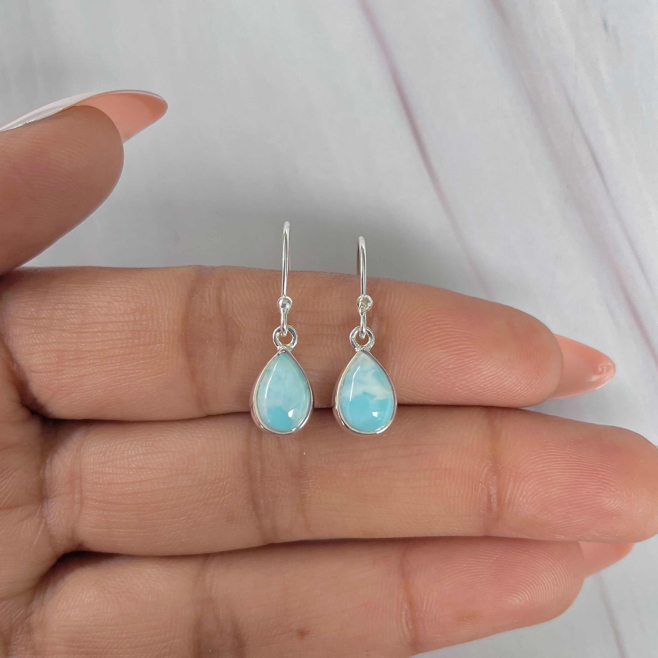 Larimar Earring-(LAR-E-2035.)