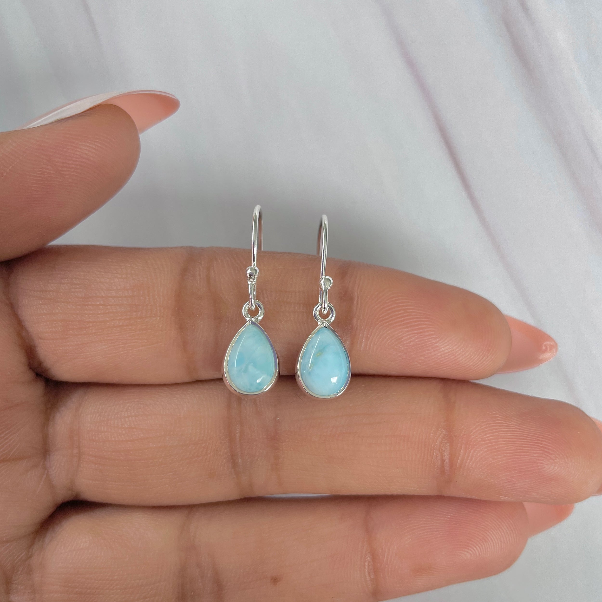 Larimar Earring-(LAR-E-2036.)