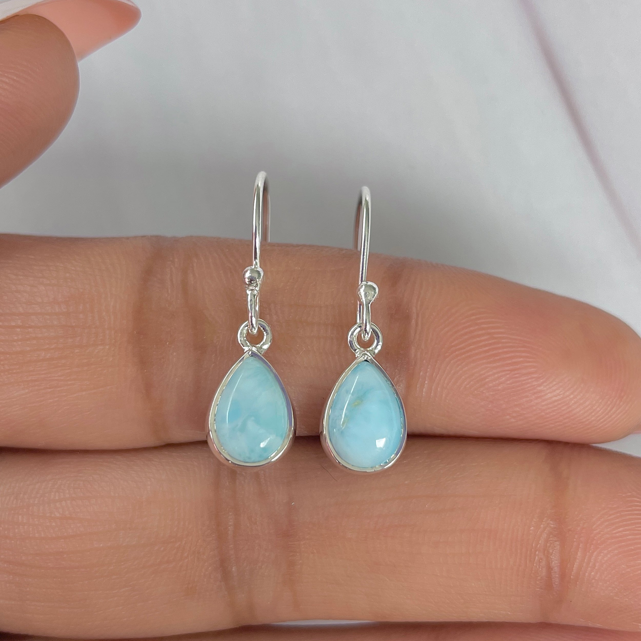 Larimar Earring-(LAR-E-2036.)