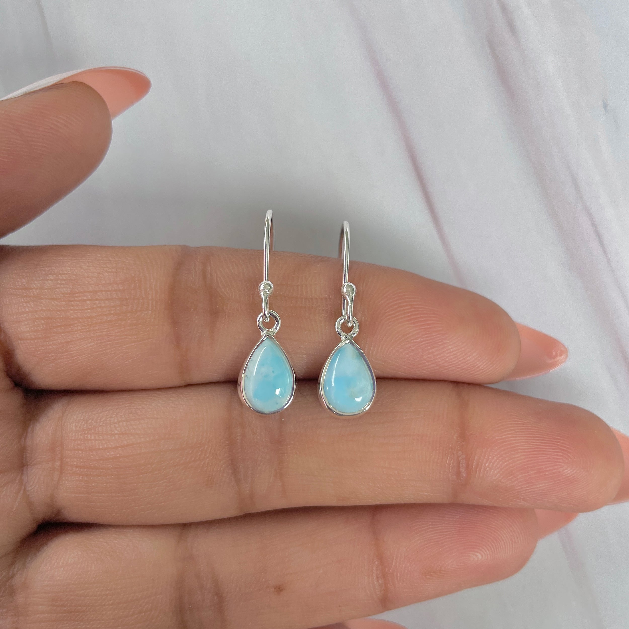 Larimar Earring-(LAR-E-2037.)