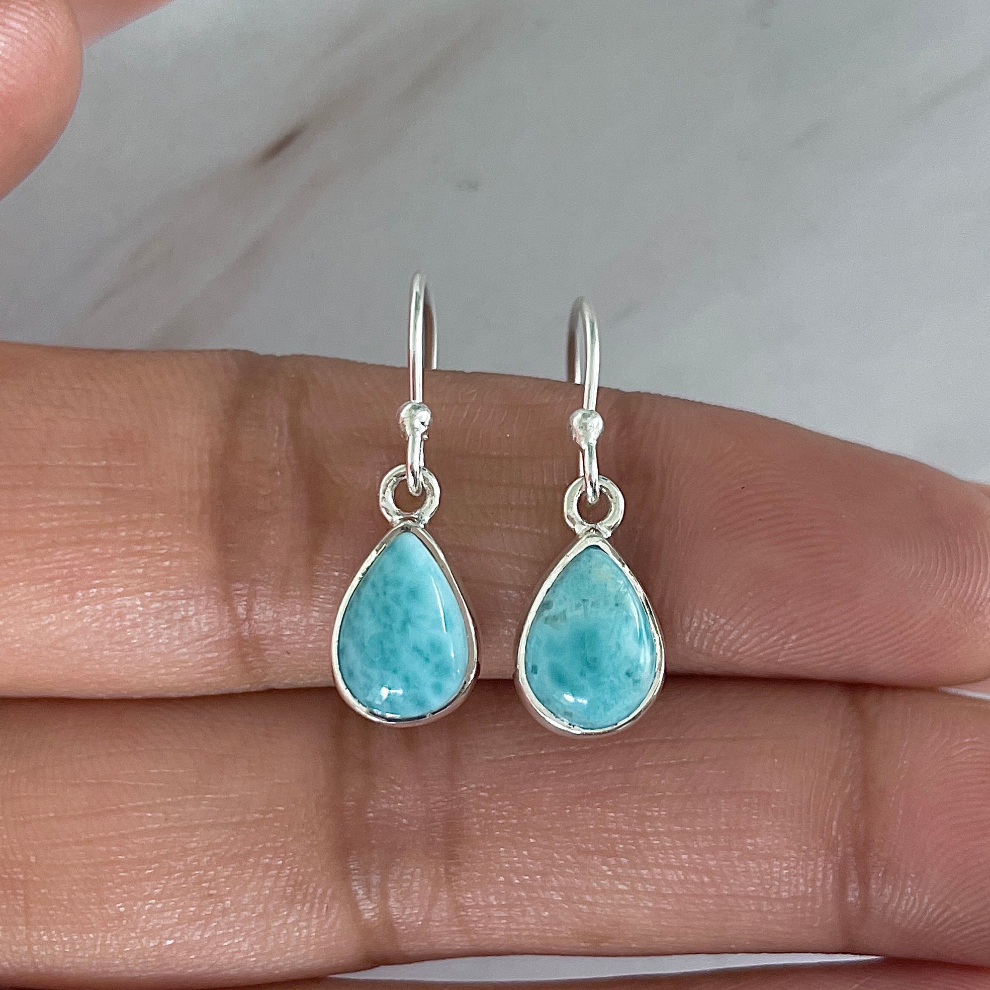 Larimar Earring-(LAR-E-2038.)