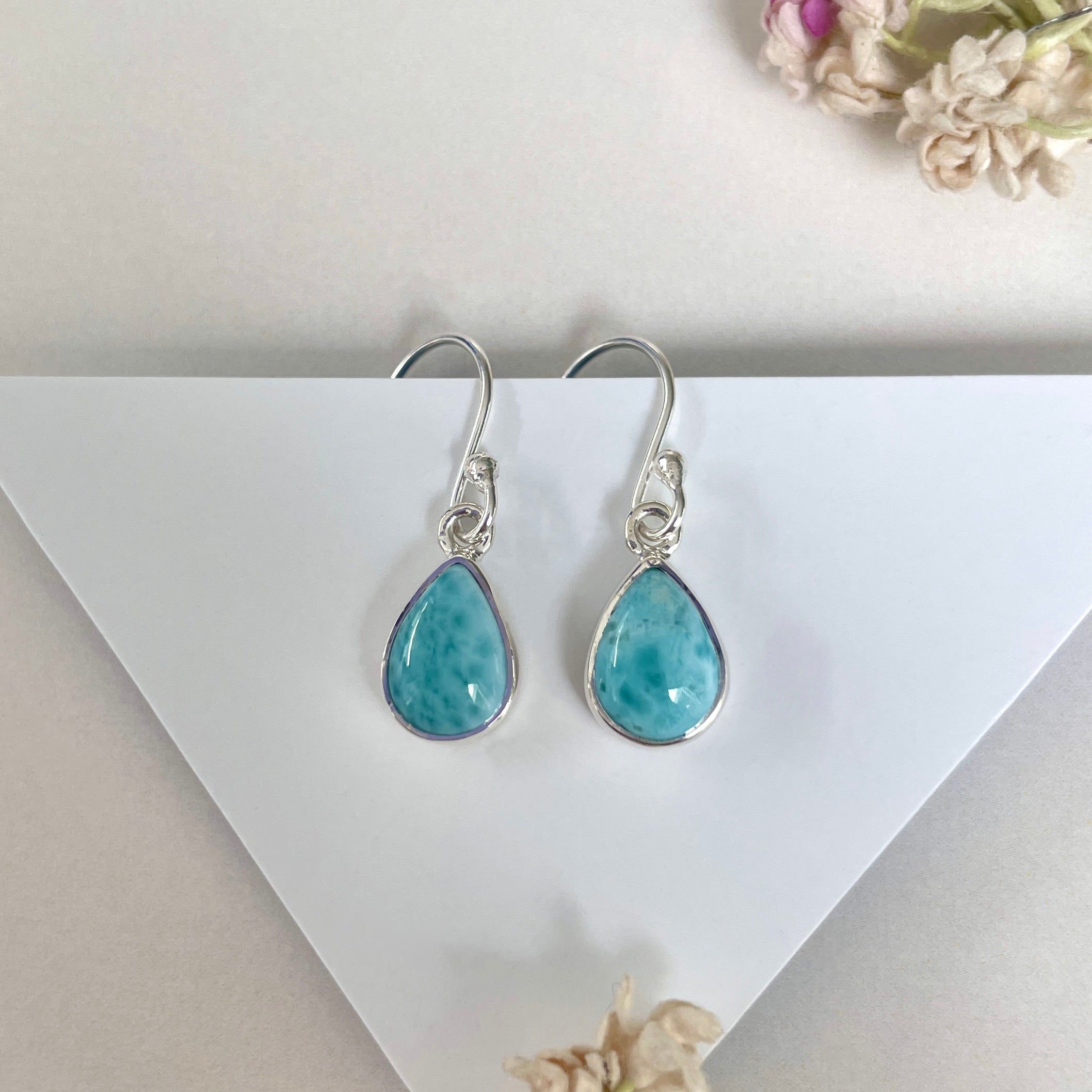 Larimar Earring-(LAR-E-2038.)
