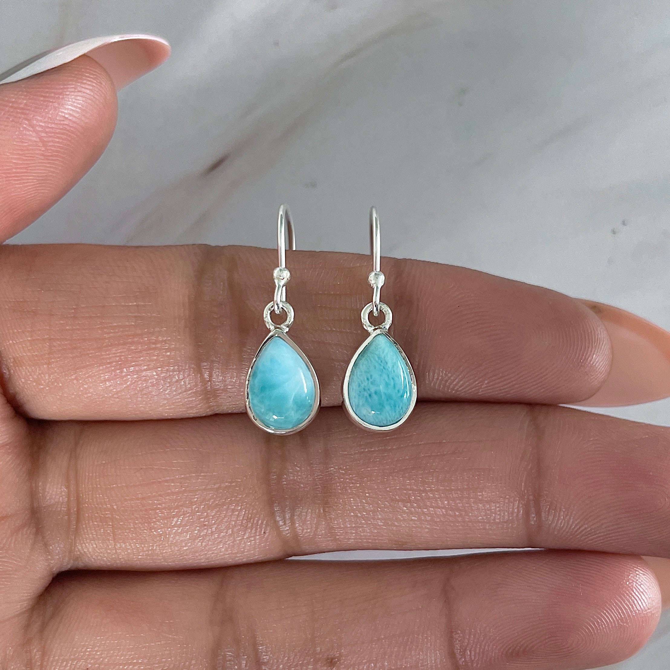Larimar Earring-(LAR-E-2039.)