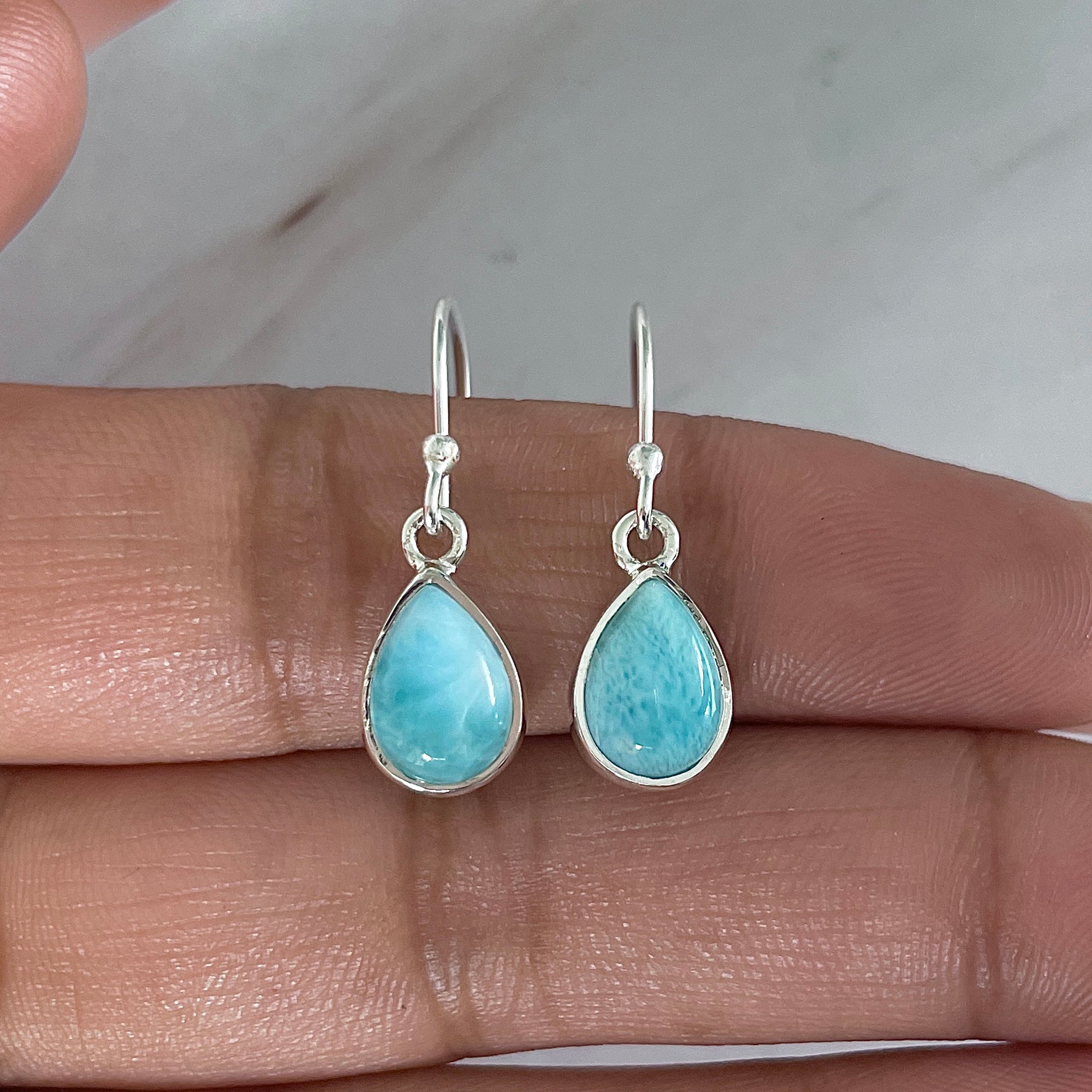 Larimar Earring-(LAR-E-2039.)