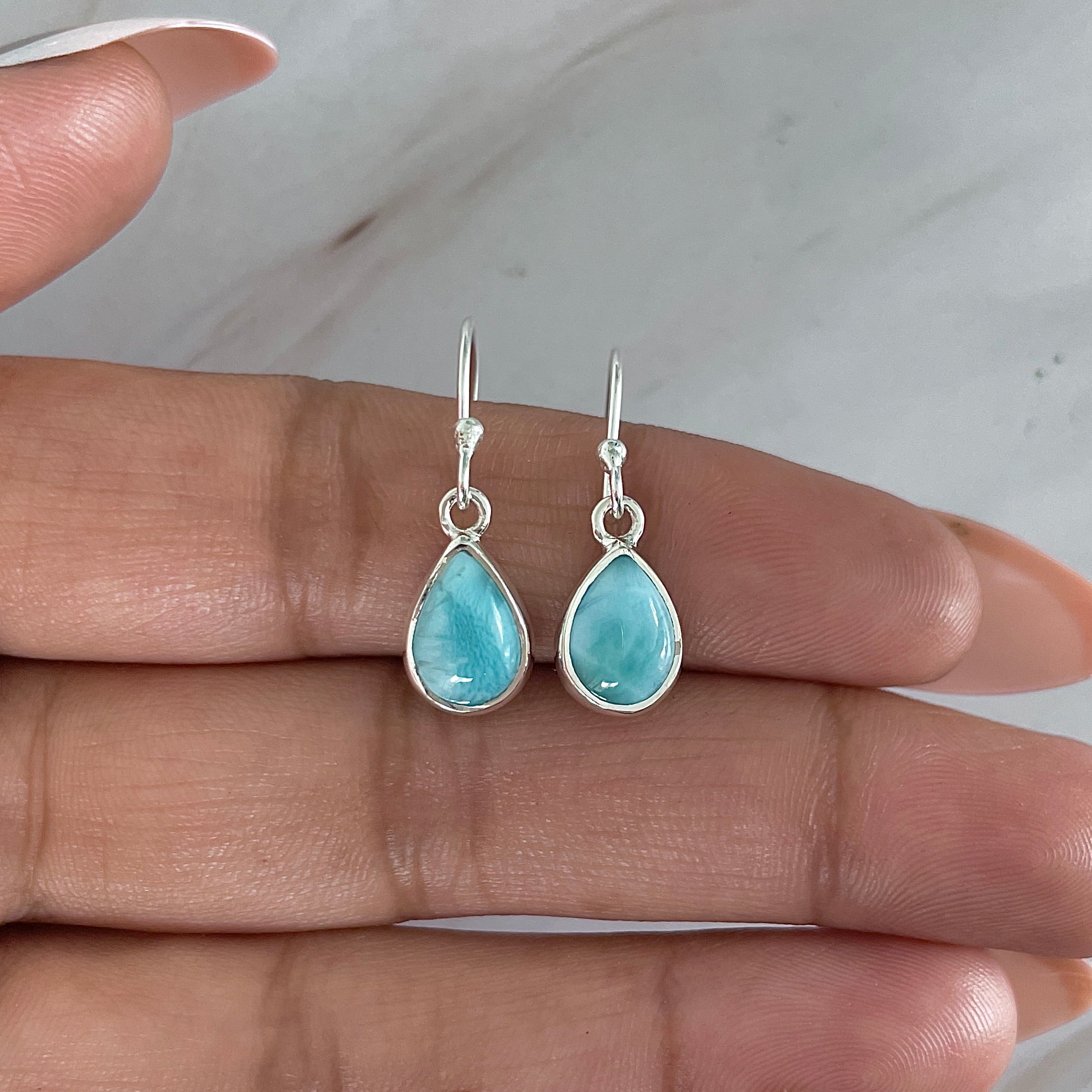 Larimar Earring-(LAR-E-2040.)