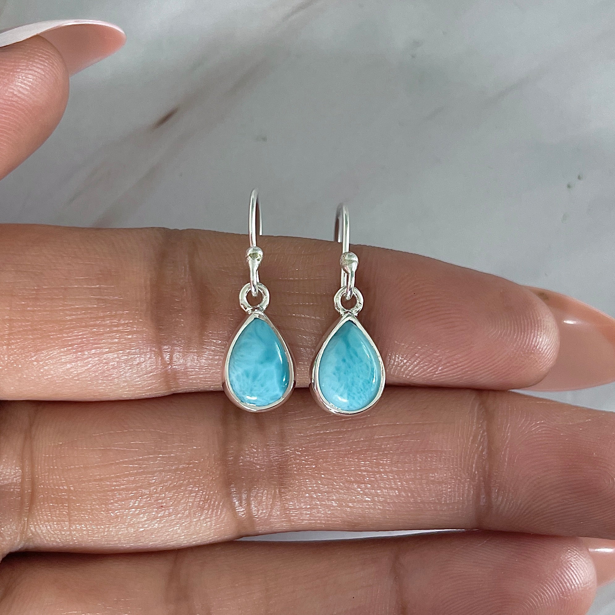 Larimar Earring-(LAR-E-2041.)