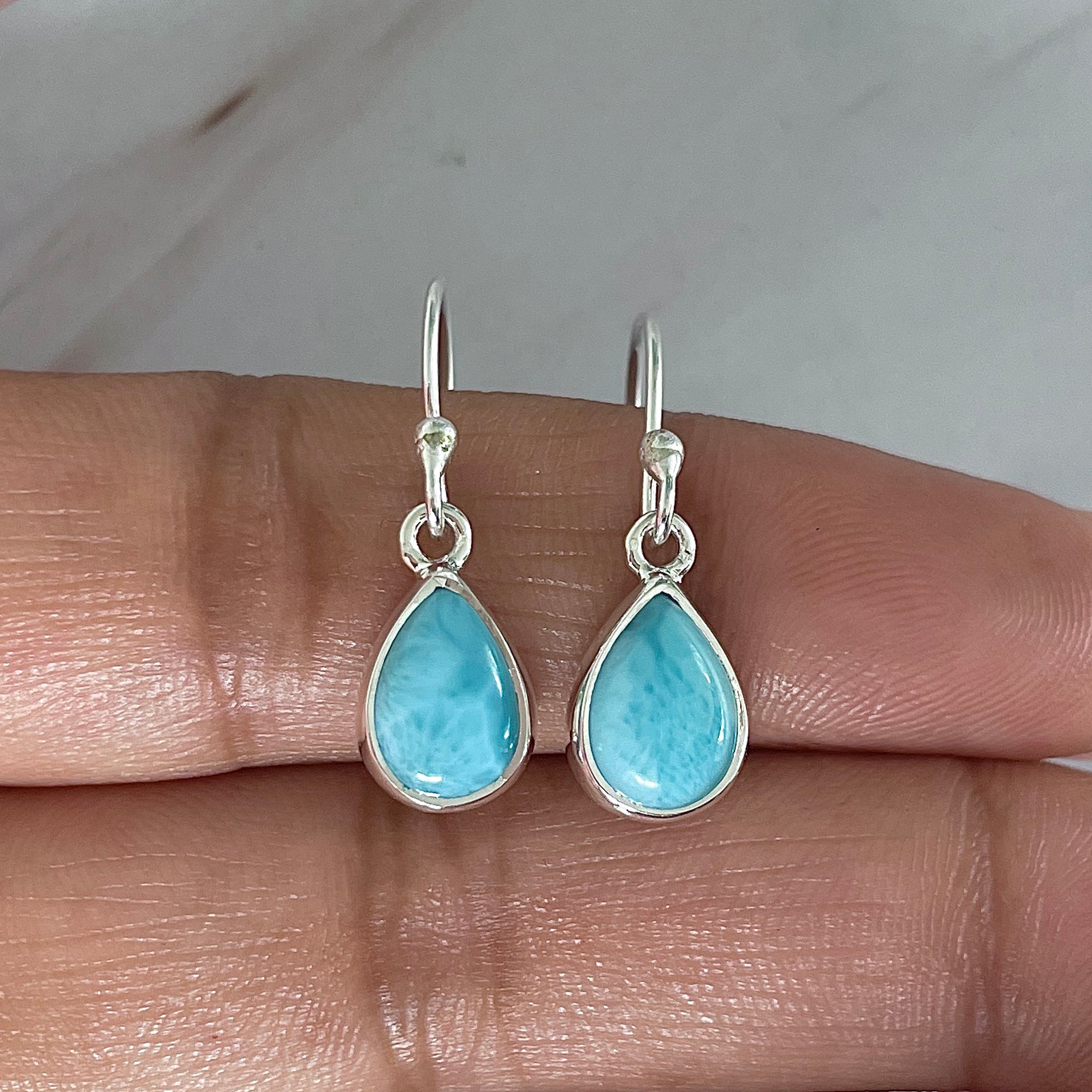 Larimar Earring-(LAR-E-2041.)